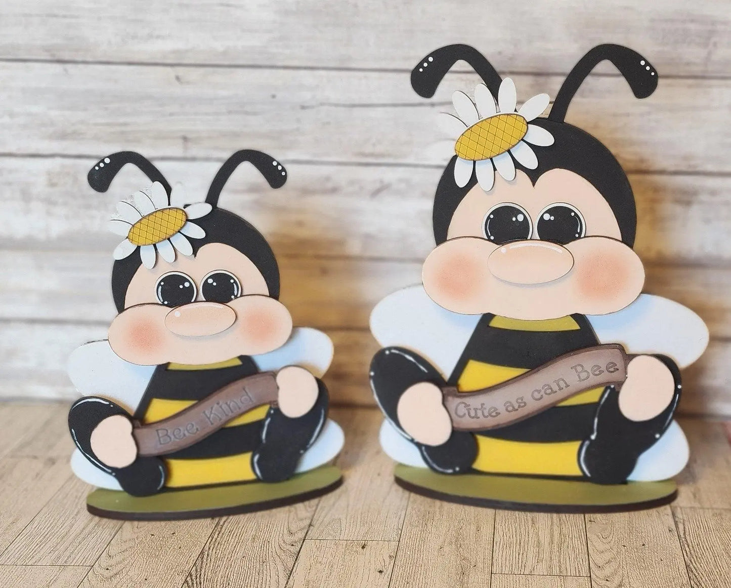 Sitting Bumble Bee Decor DIY Craft kit for paint parties Bee Kind Unfinished DIY Wood Kit, Blanks to Decorate Home Decor - RusticFarmhouseDecor
