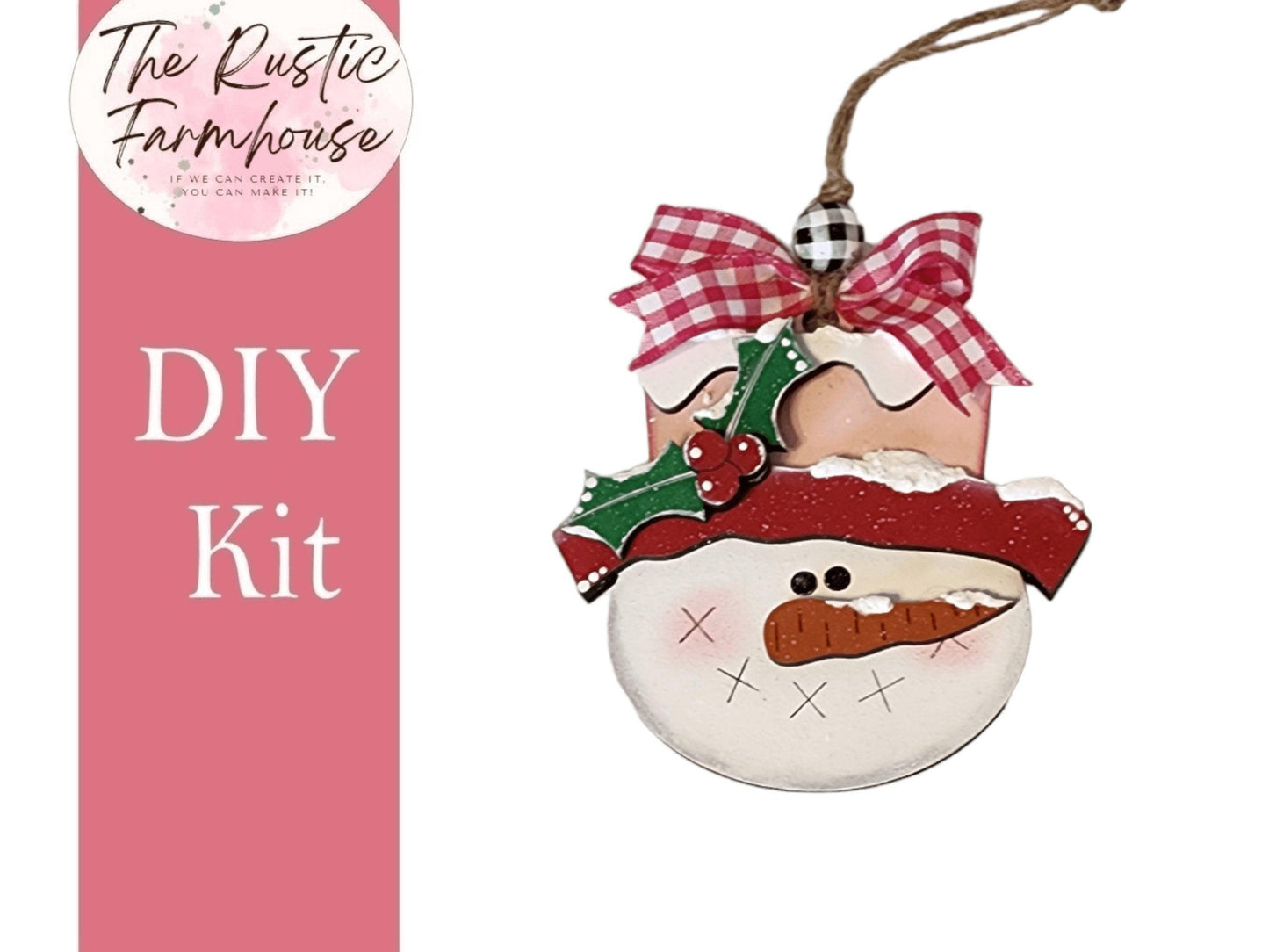 Snowmen Ornaments Holiday Tree Decor DIY Kit - RusticFarmhouseDecor