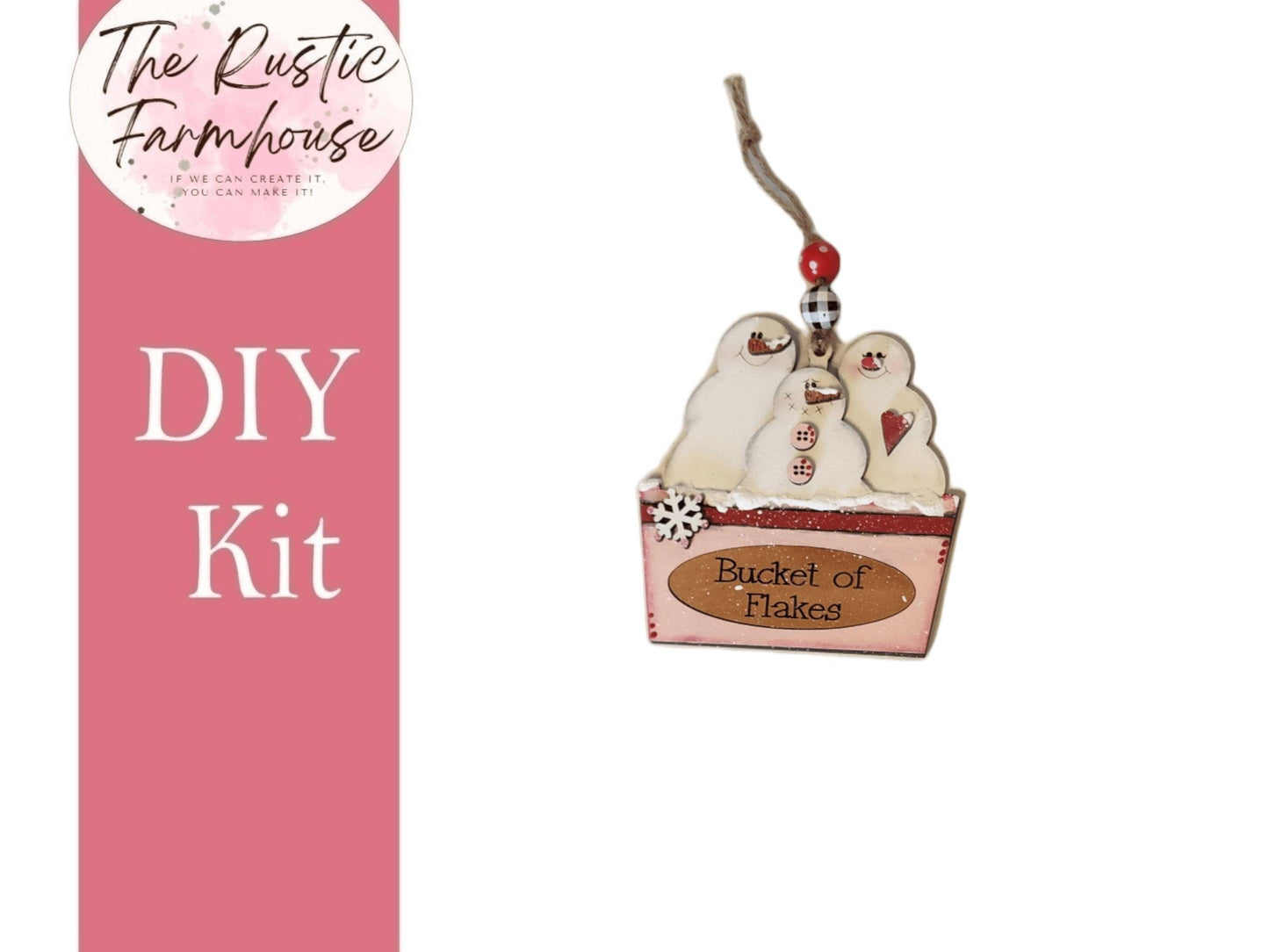 Snowmen Ornaments Holiday Tree Decor DIY Kit - RusticFarmhouseDecor