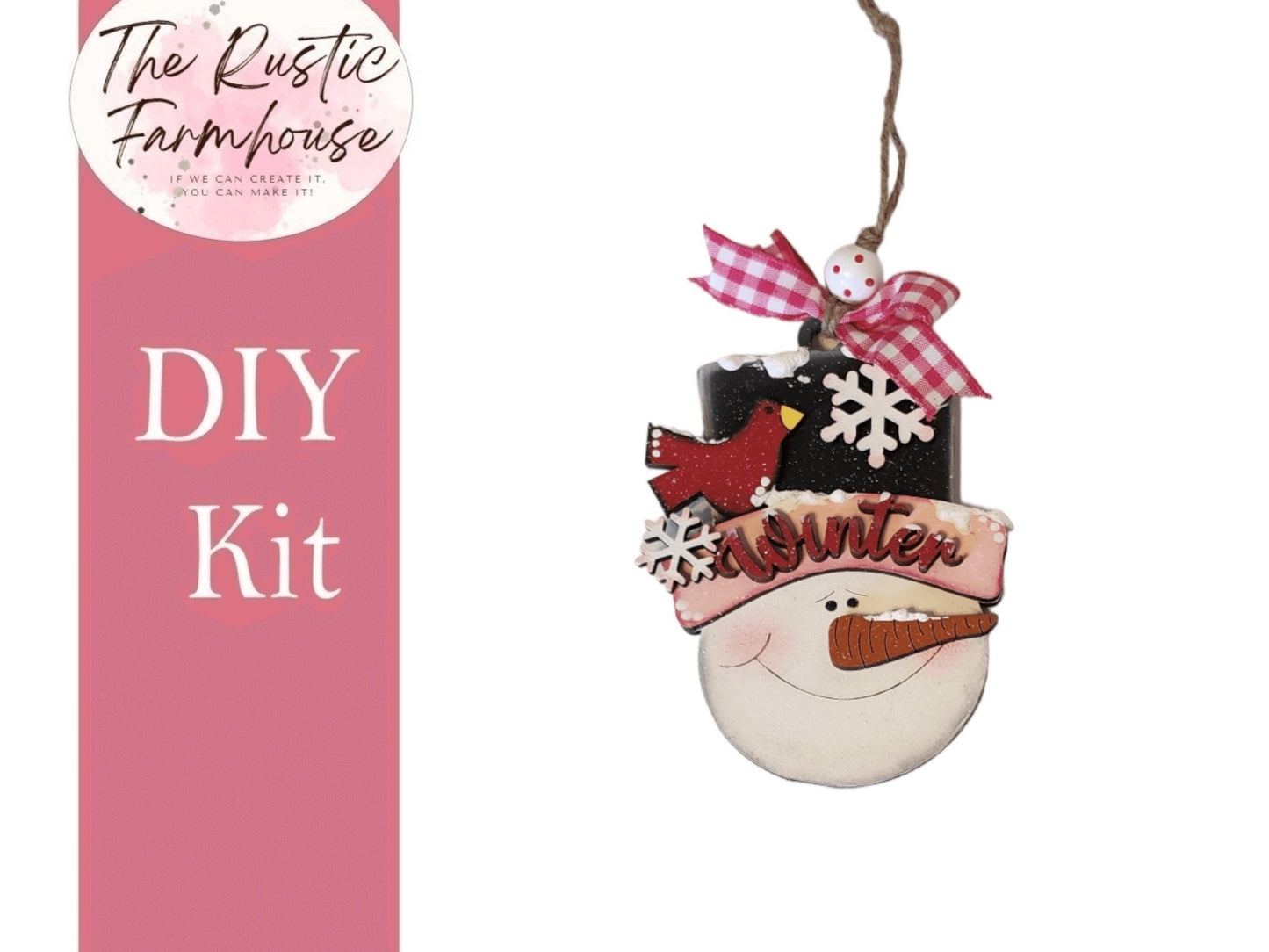 Snowmen Ornaments Holiday Tree Decor DIY Kit - RusticFarmhouseDecor