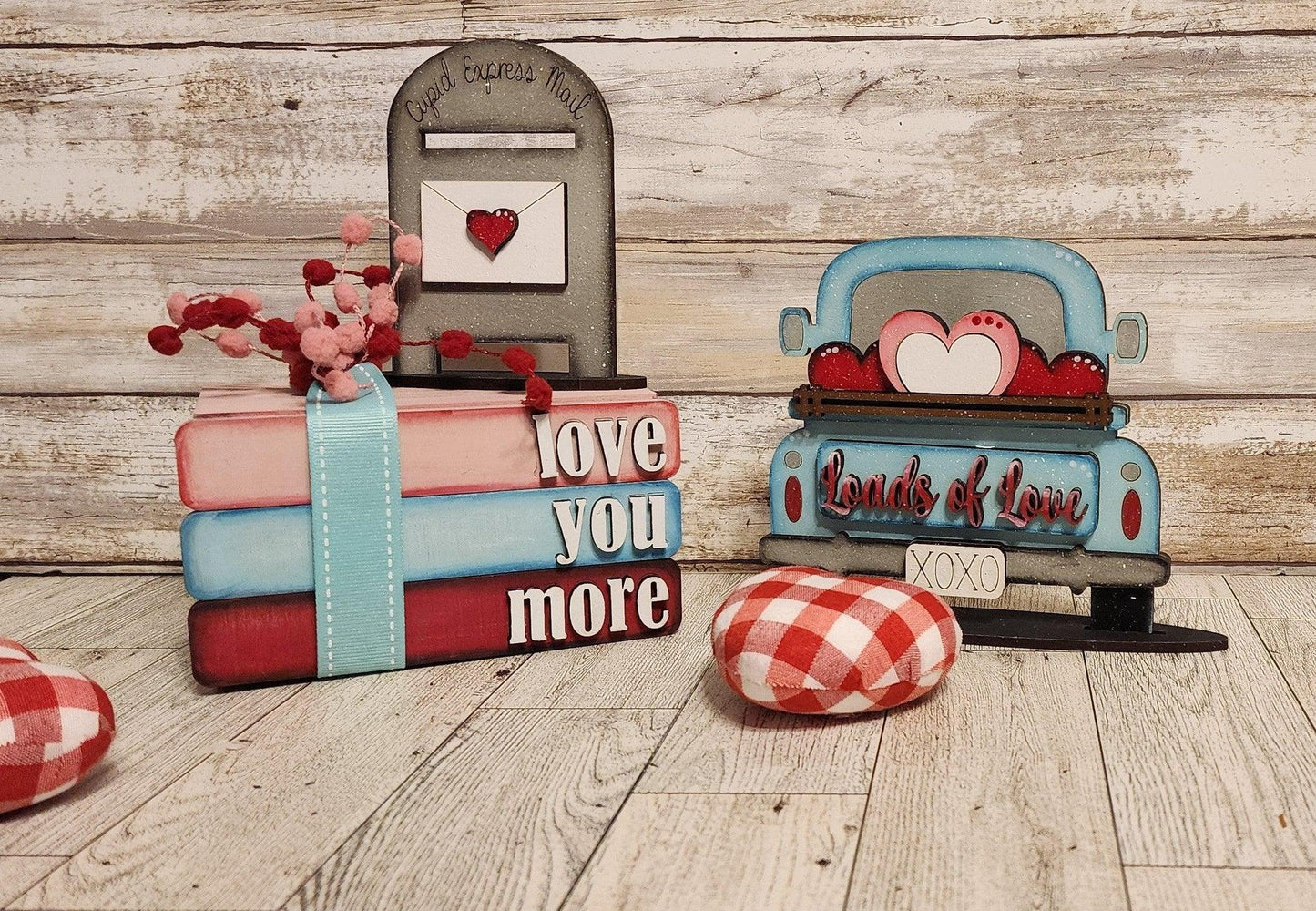 Stacked Books SVG, Interchangeable Faux Books laser cut file, Wood laser cut glowforge stacked books - RusticFarmhouseDecor