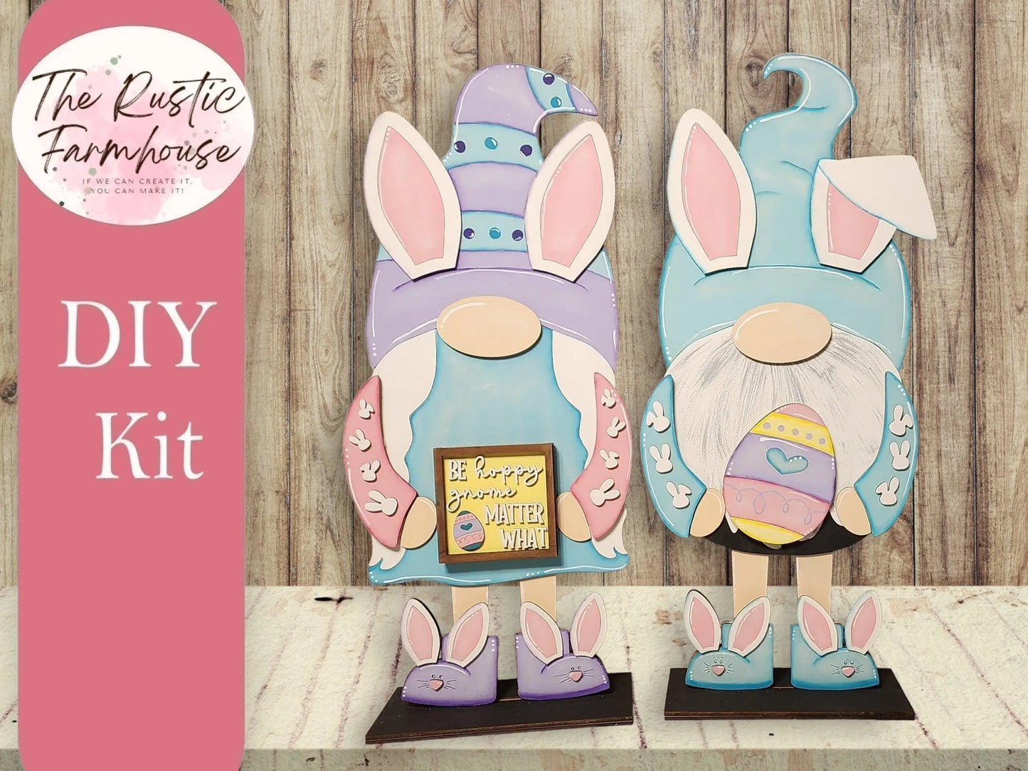 Standing Gnome Easter Add On - RusticFarmhouseDecor