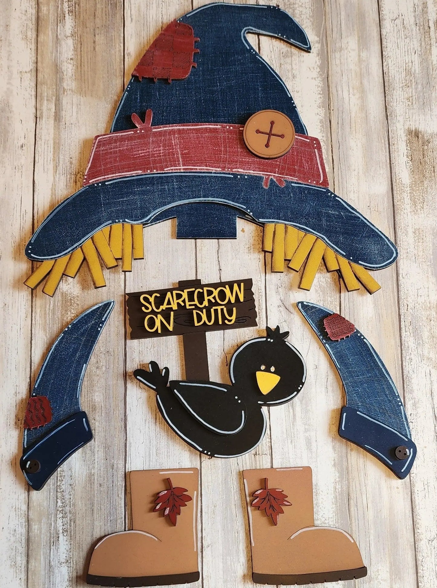 Standing Gnome Fall Scarecrow Add-Ons - RusticFarmhouseDecor
