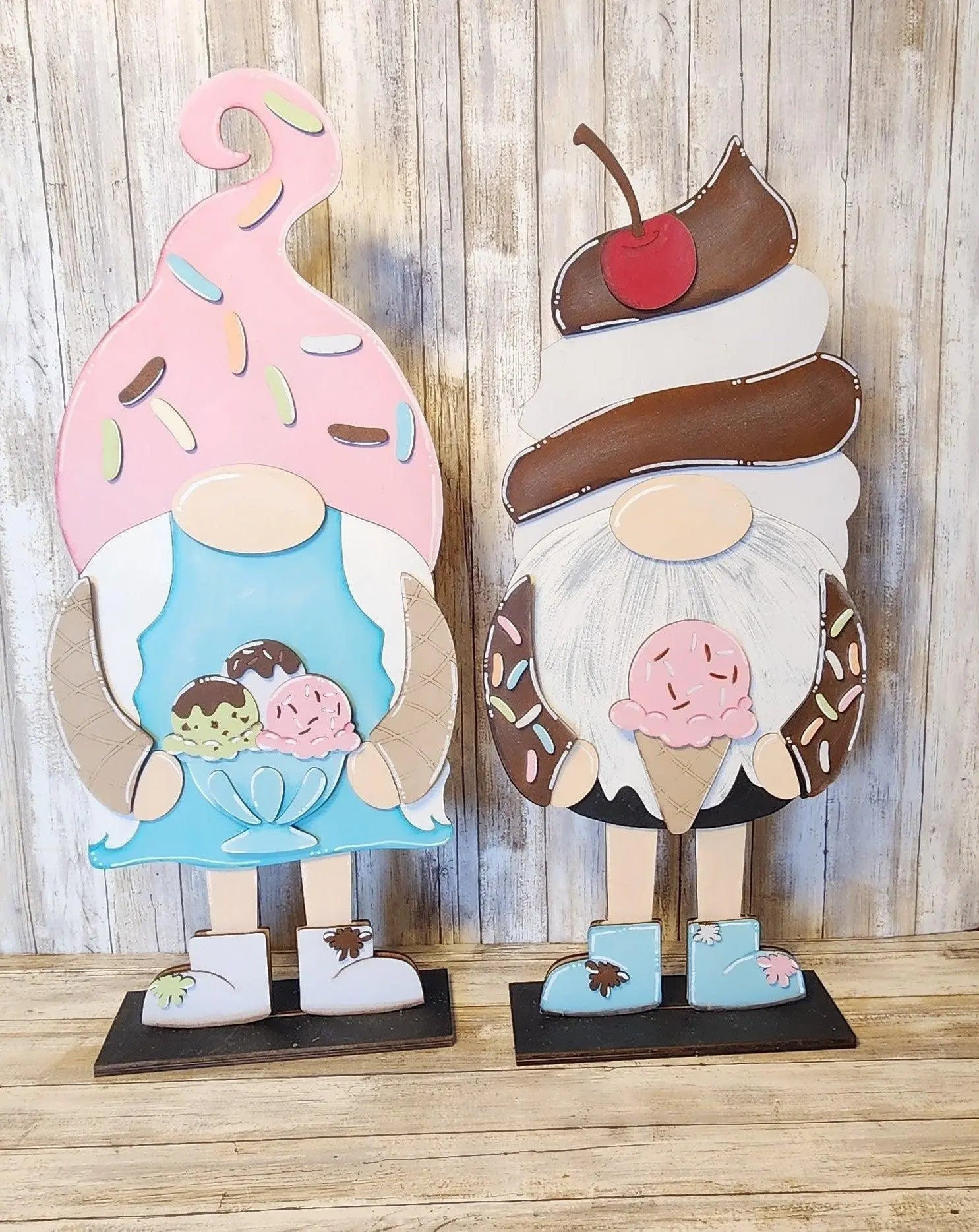 Standing Gnome Ice Cream Add On - RusticFarmhouseDecor