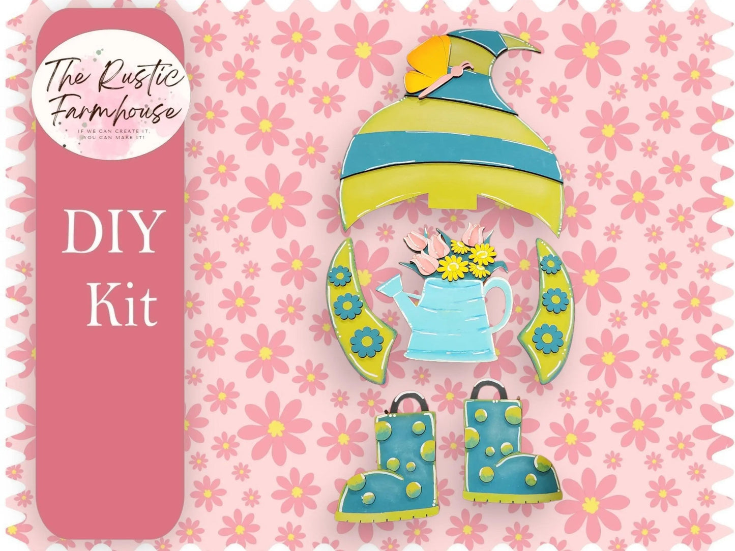 Standing Gnome Spring Add On - RusticFarmhouseDecor