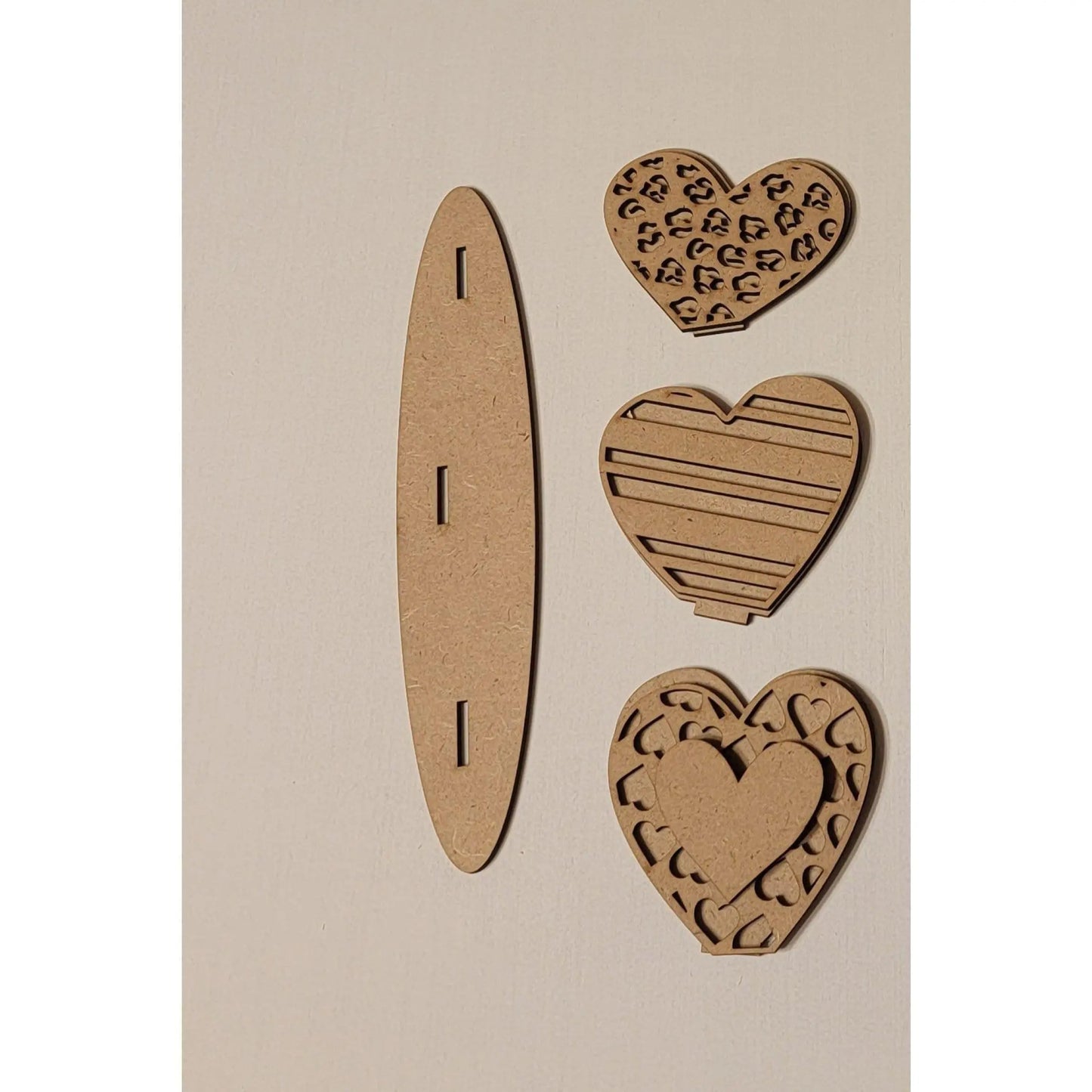 Standing Hearts Set of 3 - DIY - RusticFarmhouseDecor