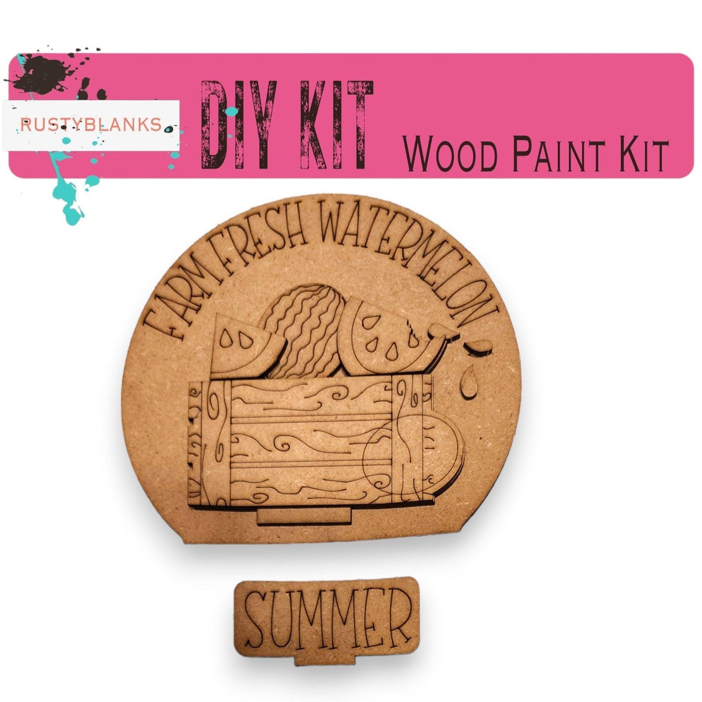 Summer Watermelon Insert for Snow Globe DIY Interchangeable Decor, Gift fo Her - RusticFarmhouseDecor