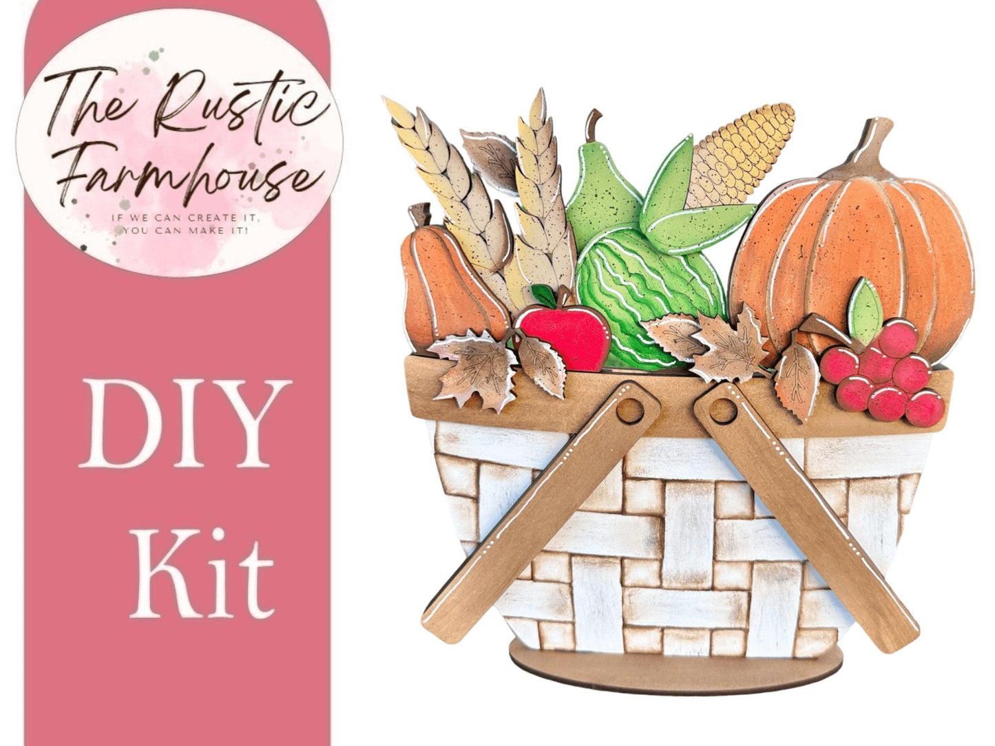 Thanksgiving Cornucopia Insert for the Interchangeable Flower Basket - RusticFarmhouseDecor