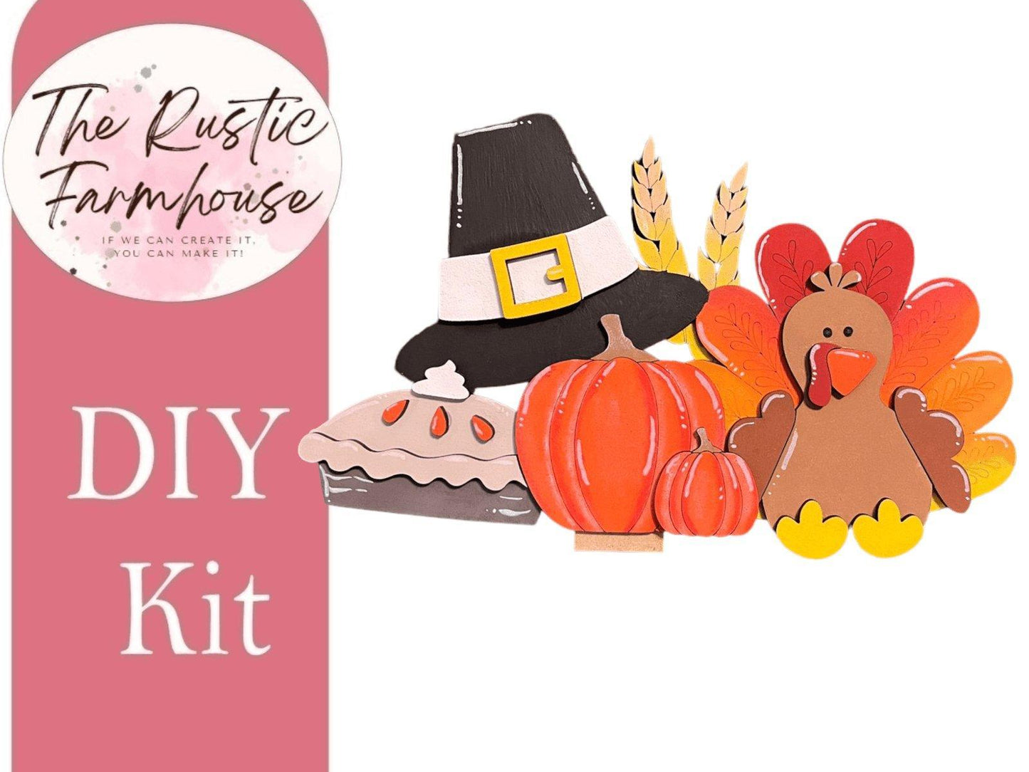 Thanksgiving Turkey Insert for the Interchangeable Flower Basket - RusticFarmhouseDecor