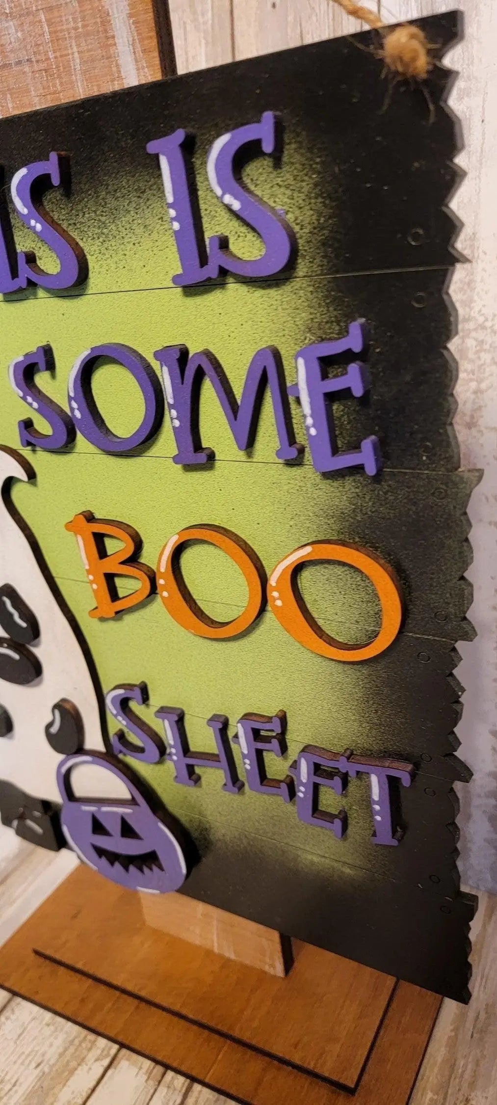 This is some Boo Sheet Halloween Door Hanger - RusticFarmhouseDecor