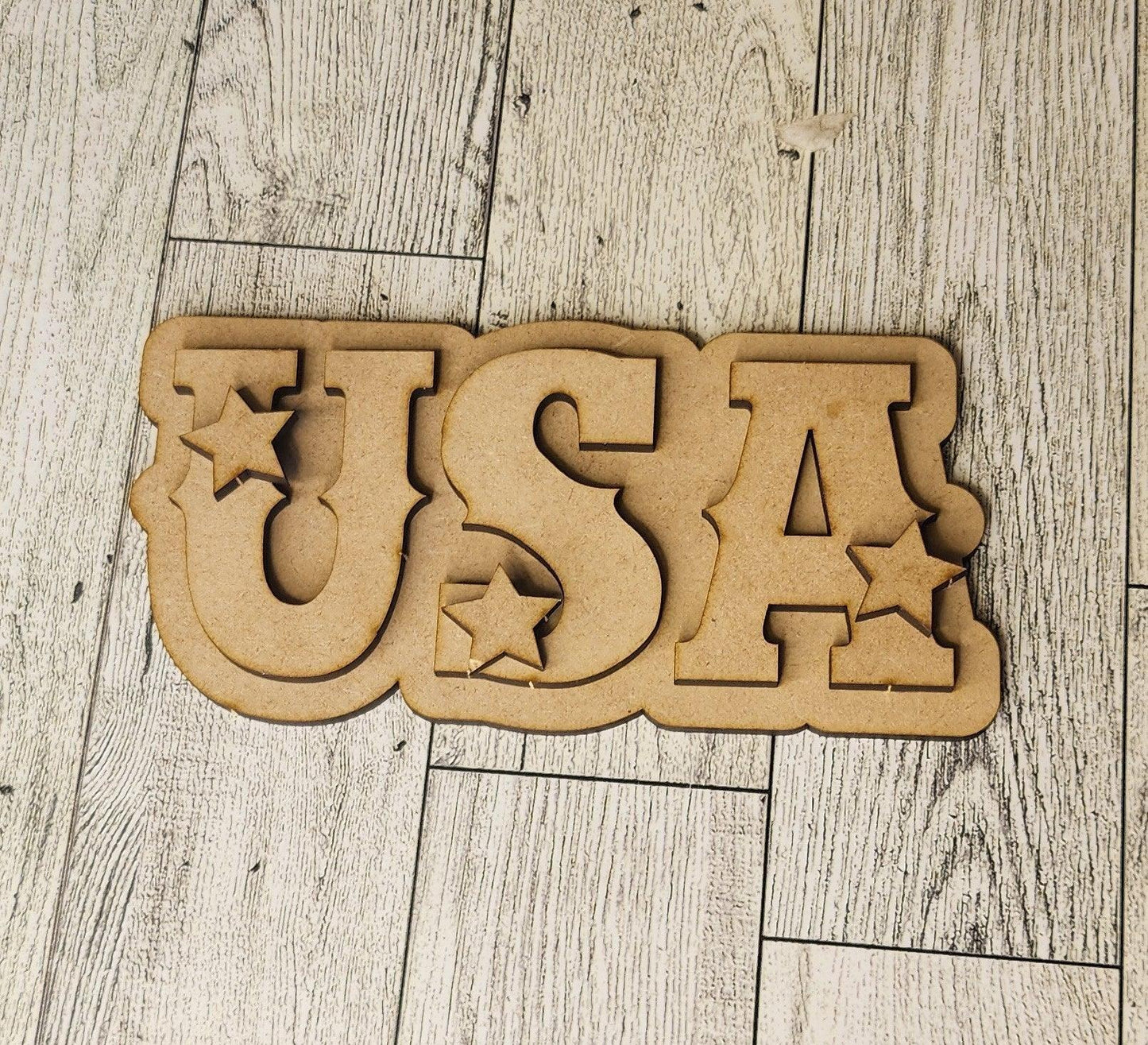 USA Patriotic Tiered Tray Decor - RusticFarmhouseDecor