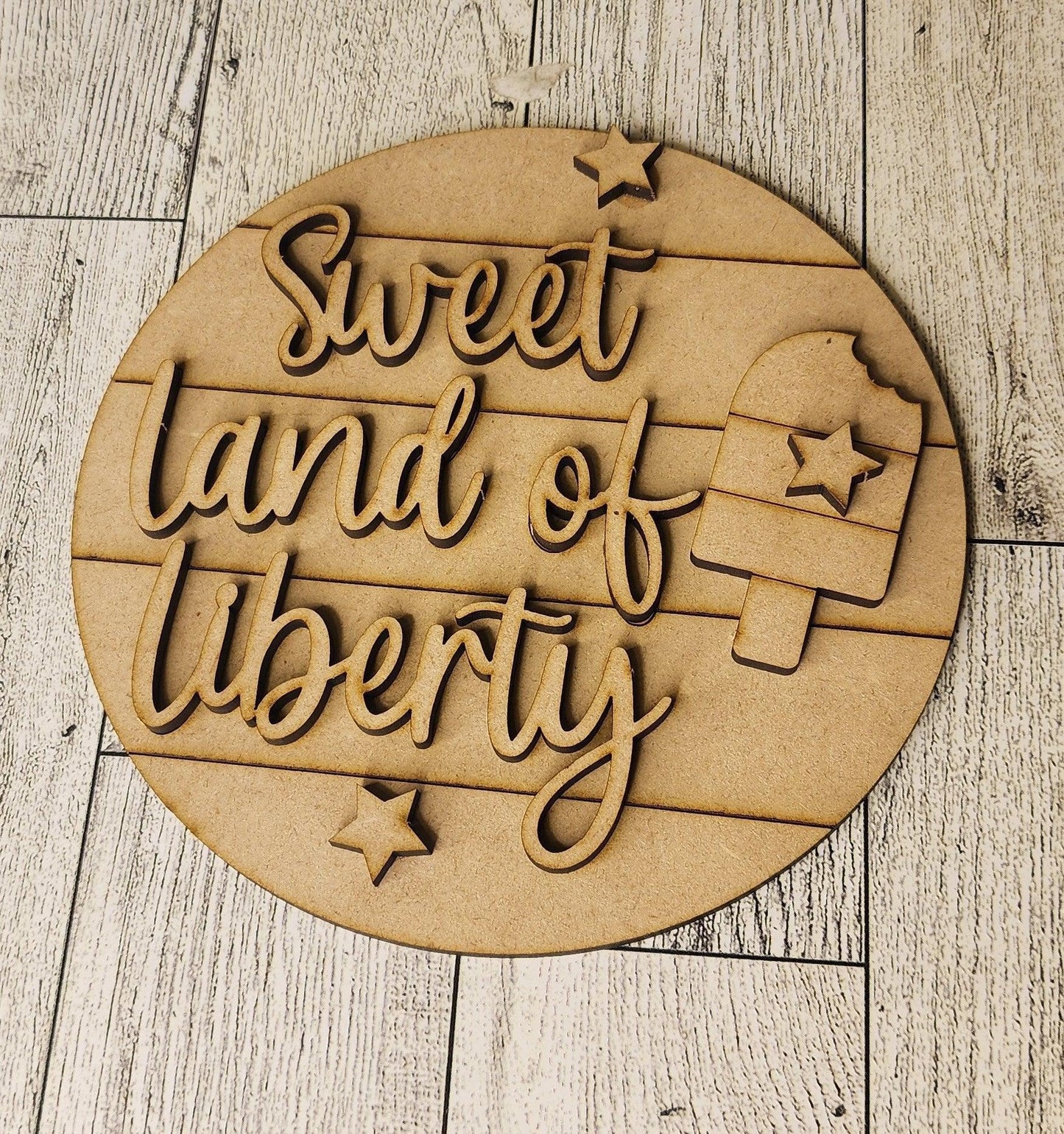USA Patriotic Tiered Tray Decor - RusticFarmhouseDecor