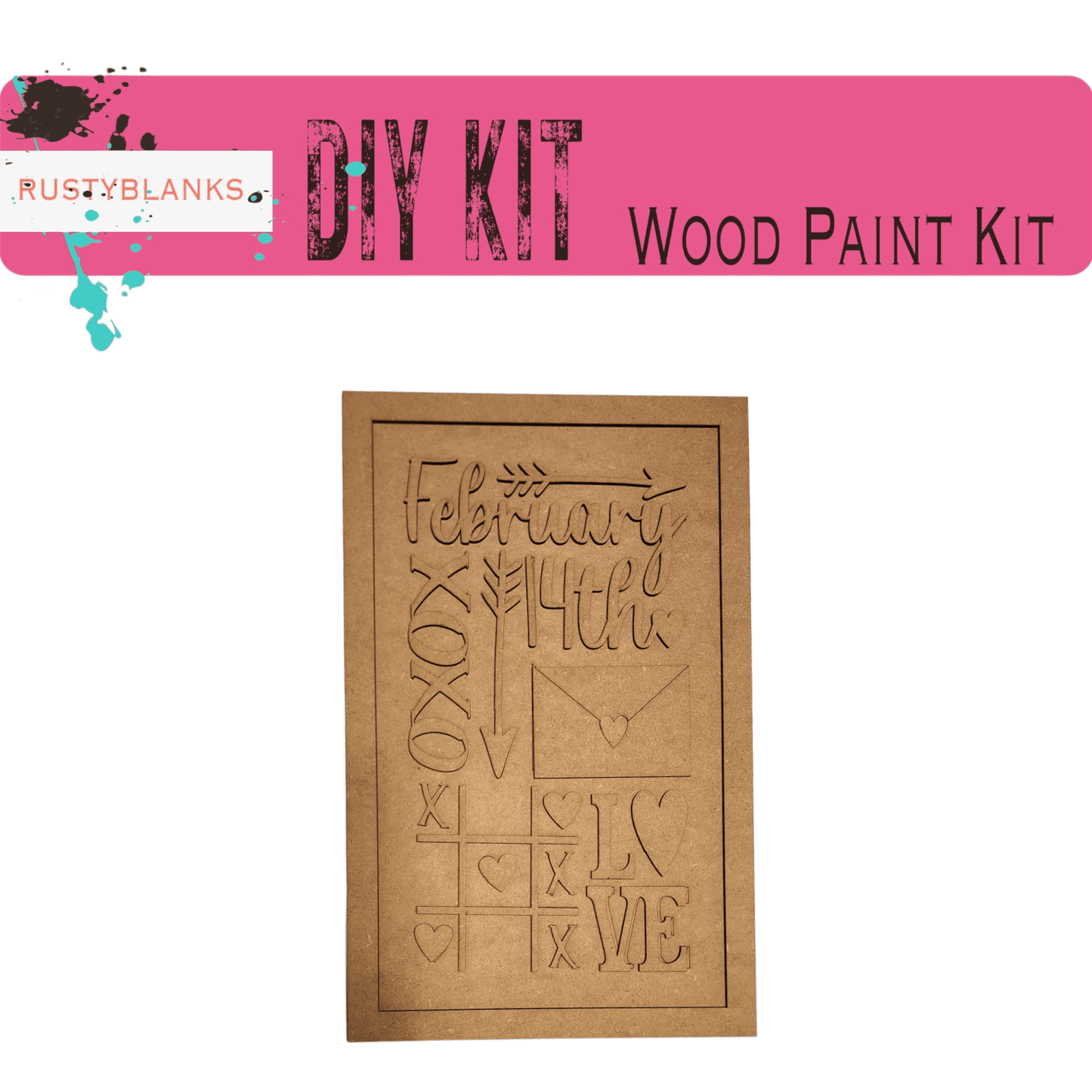 Valentine's Day Framed Sign Kit, Spring Sitter Sitter, Sweatheart Gift - RusticFarmhouseDecor