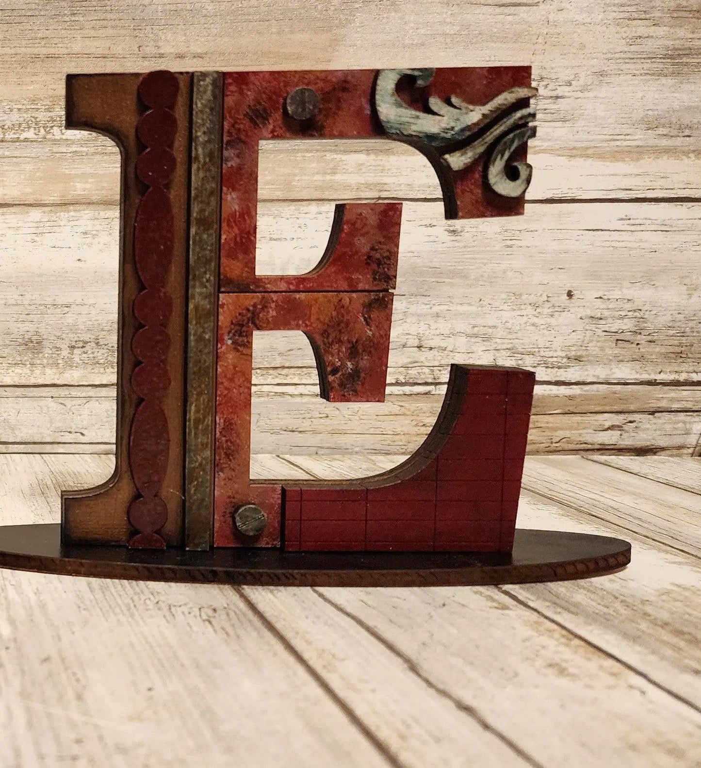 Valentine's "Love" Vintage Standing Letters DIY - RusticFarmhouseDecor