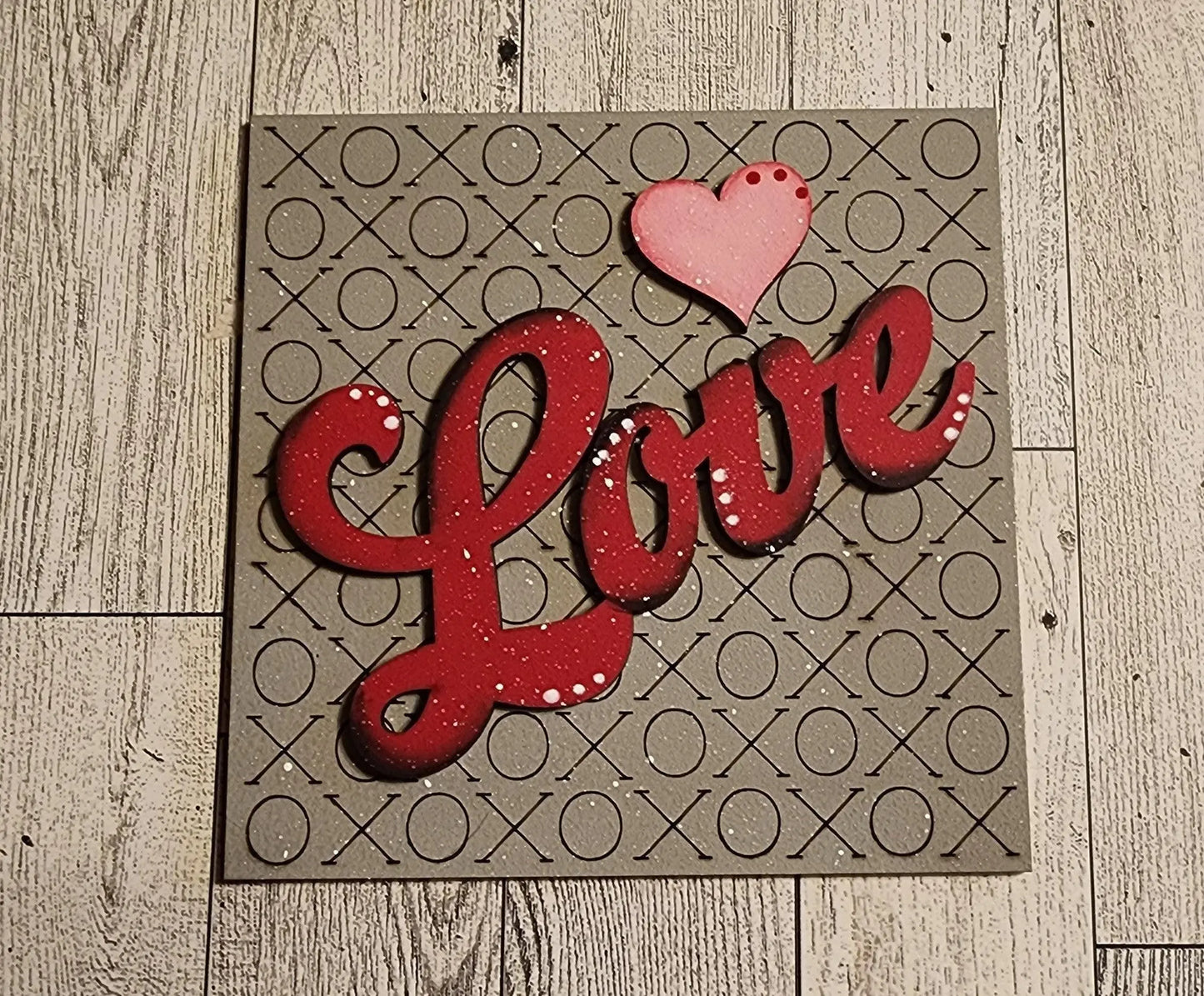 Valetine's Interchangeable Tiles for leaning ladders or Shelf Sitters DIY - RusticFarmhouseDecor