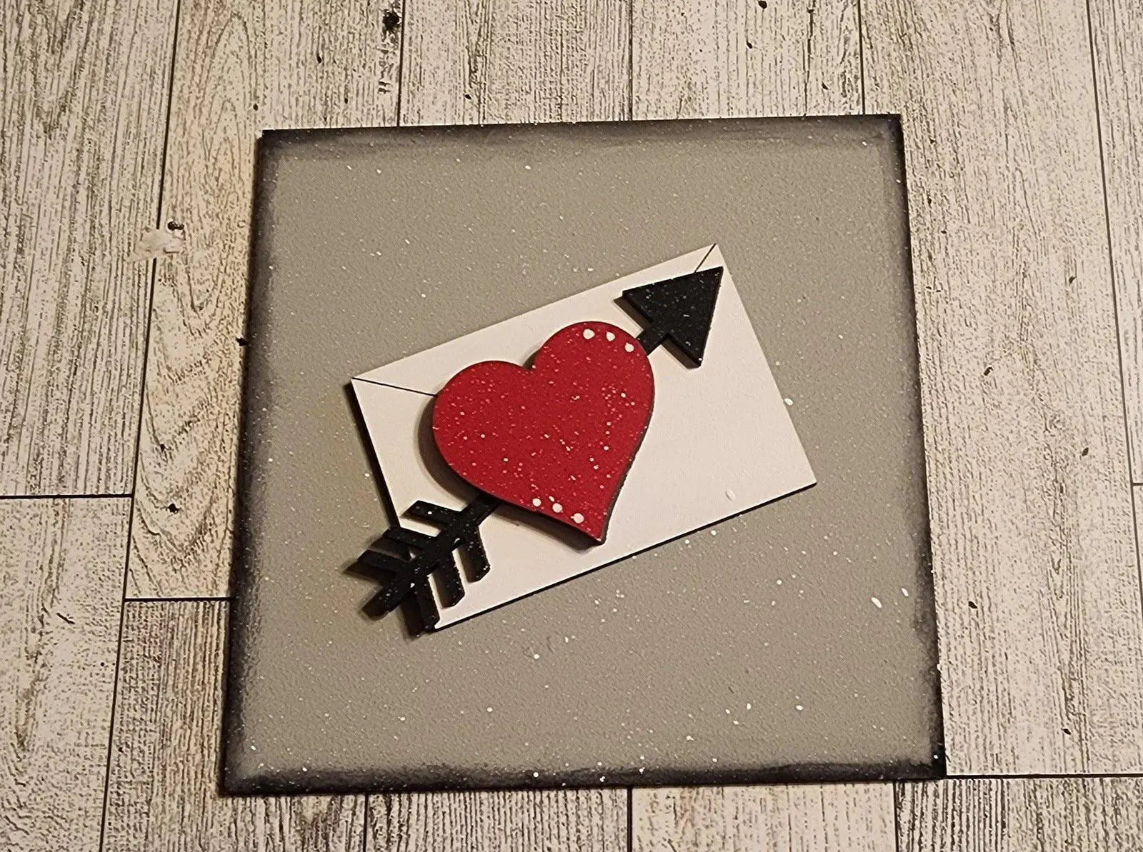 Valetine's Interchangeable Tiles for leaning ladders or Shelf Sitters - RusticFarmhouseDecor