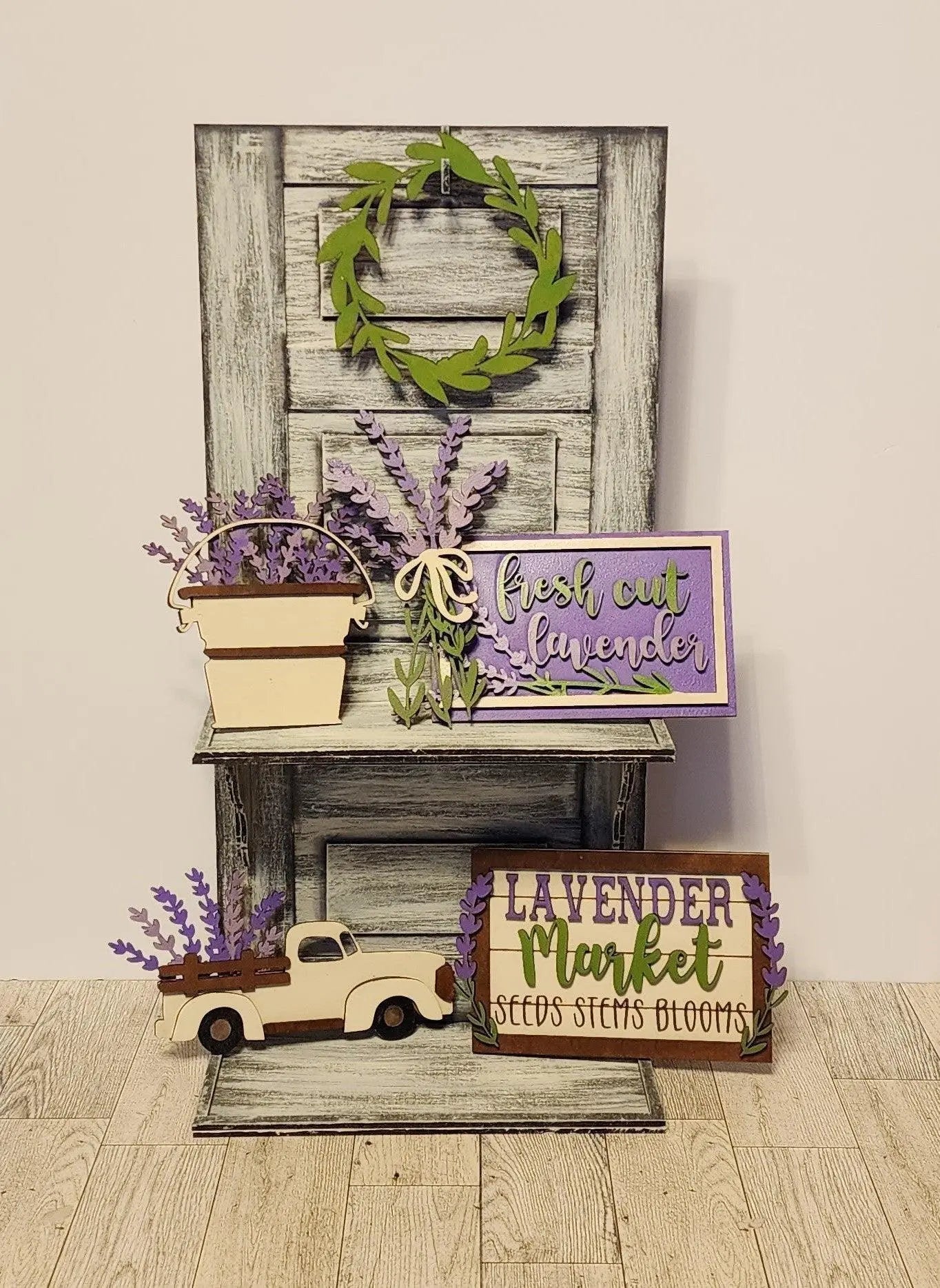 Vintage Door Tiered Tray - RusticFarmhouseDecor