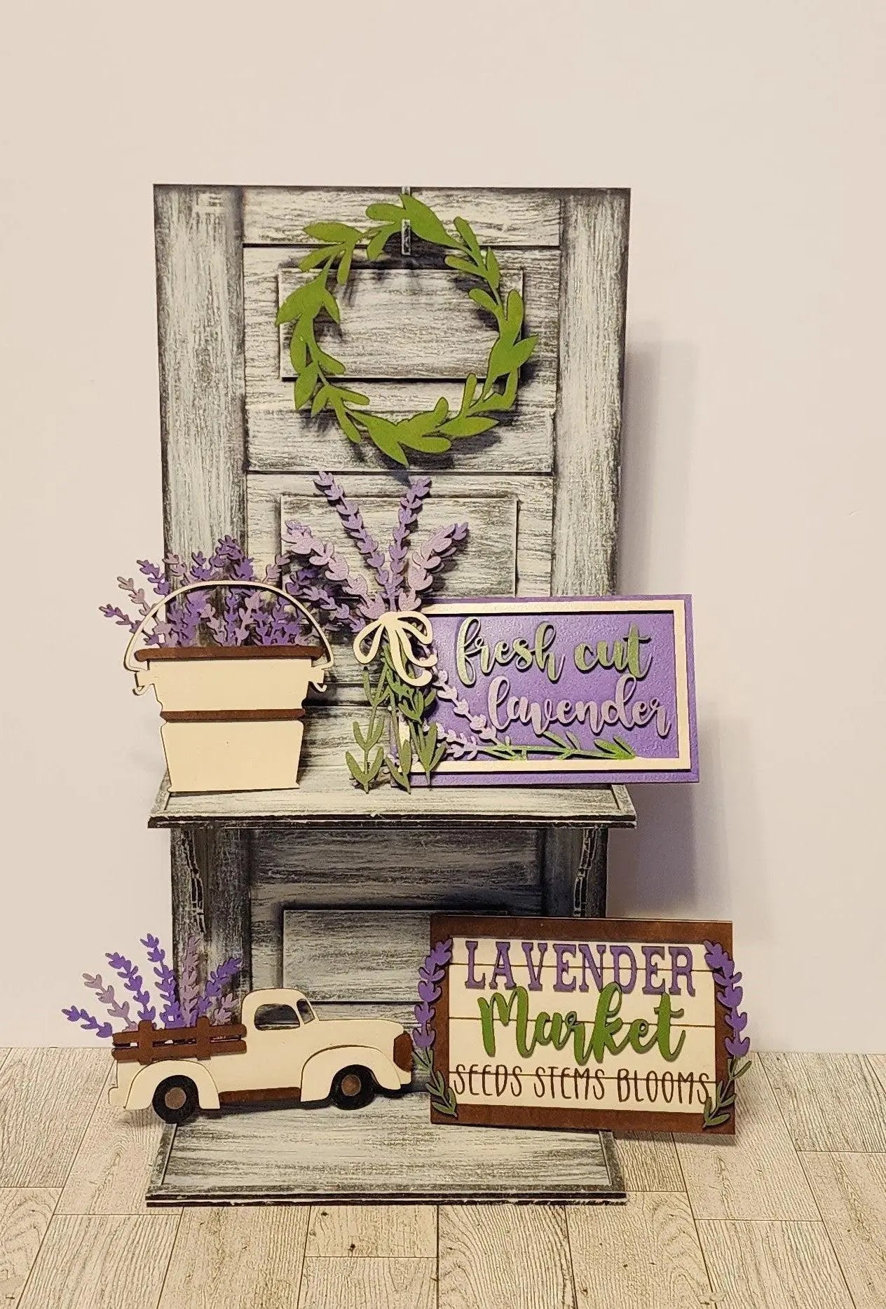 Vintage Door Tiered Tray - RusticFarmhouseDecor