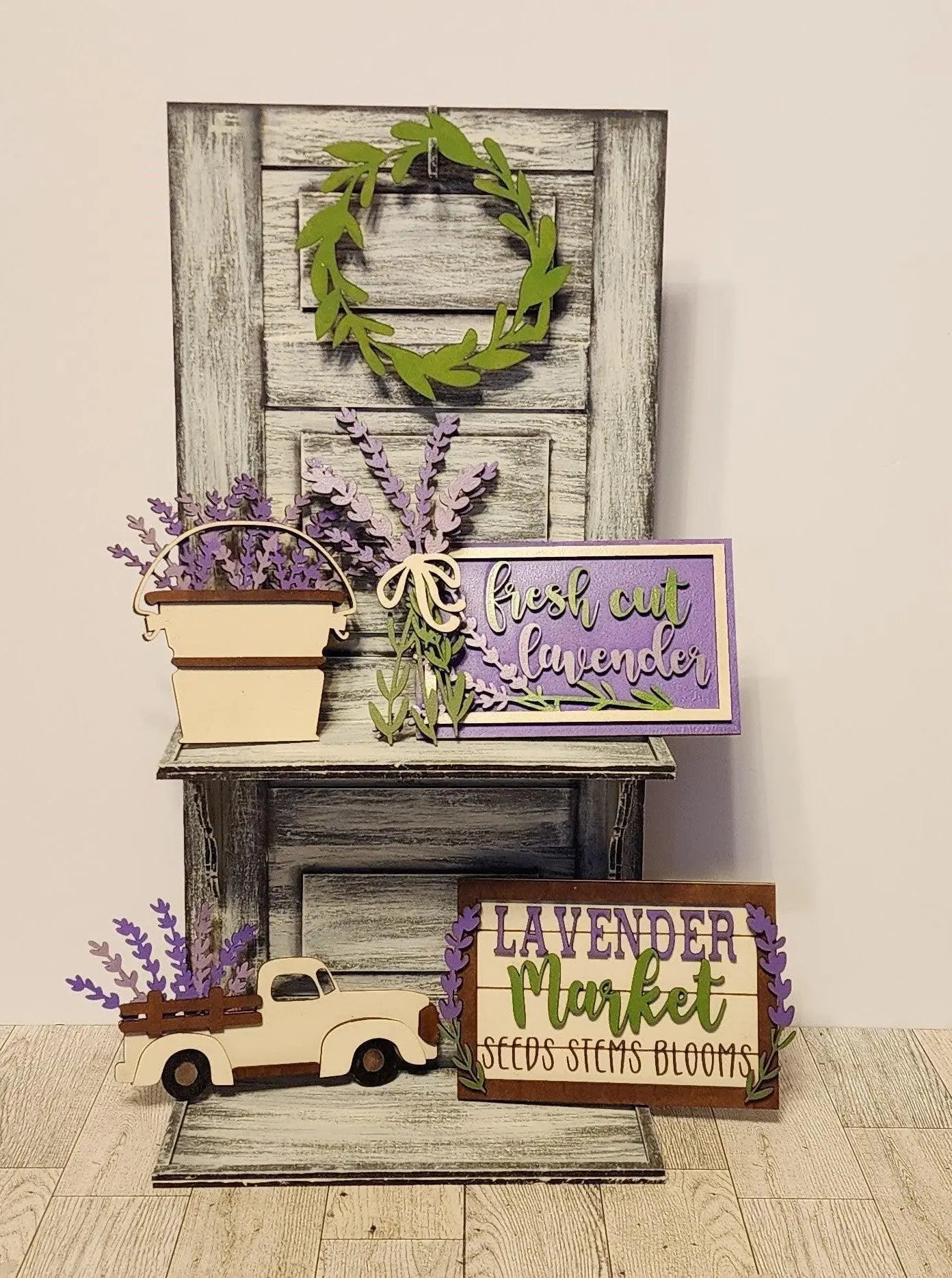 Vintage Door Tiered Tray - RusticFarmhouseDecor