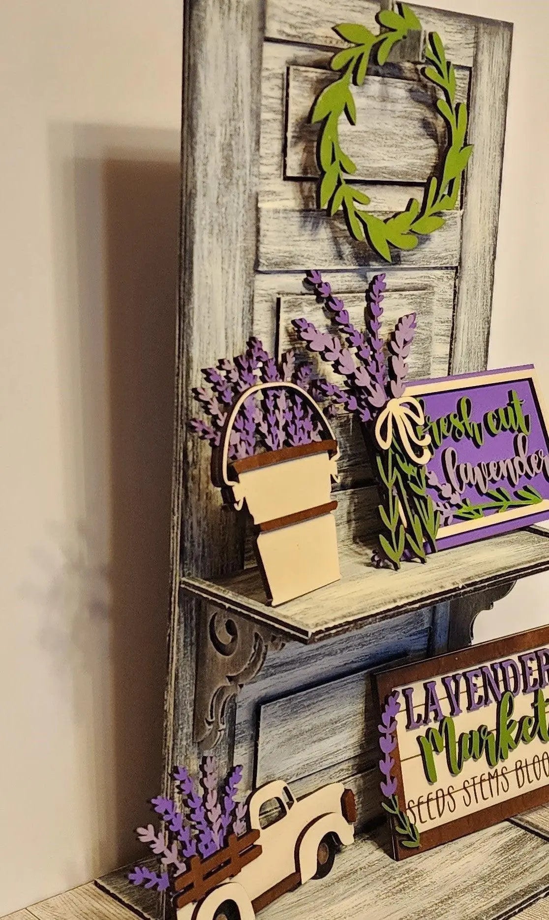 Vintage Door Tiered Tray - RusticFarmhouseDecor