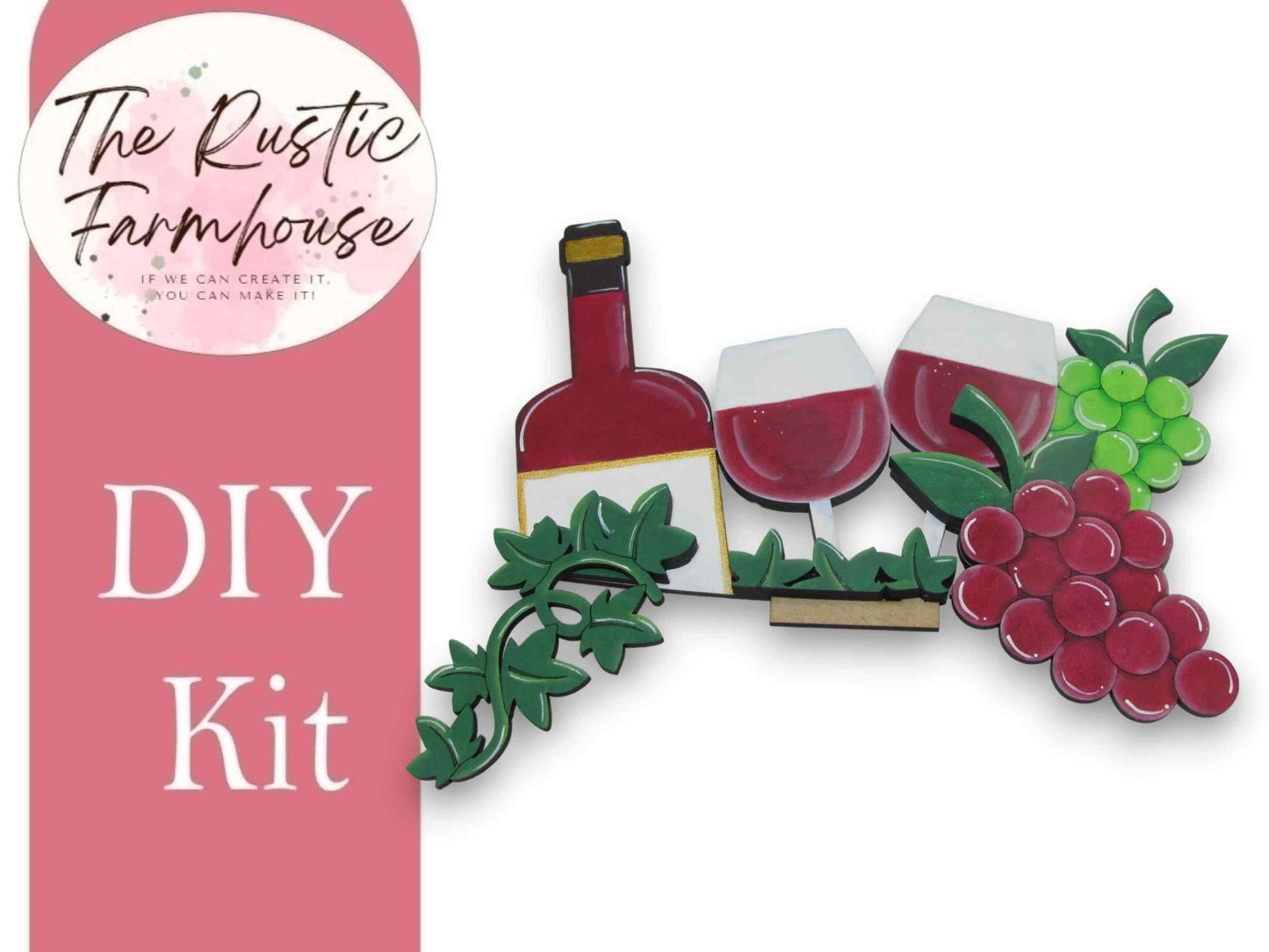 Wine Insert for the Interchangeable Flower Basket - RusticFarmhouseDecor