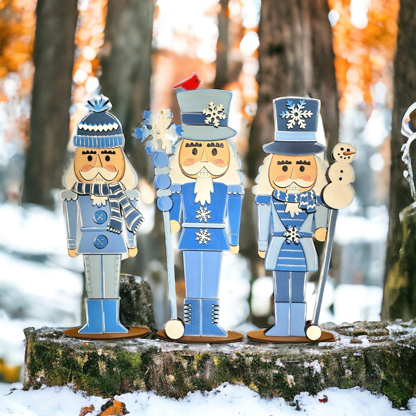 Winter Standing Nutcracker Shelf Sitter Decor DIY - RusticFarmhouseDecor
