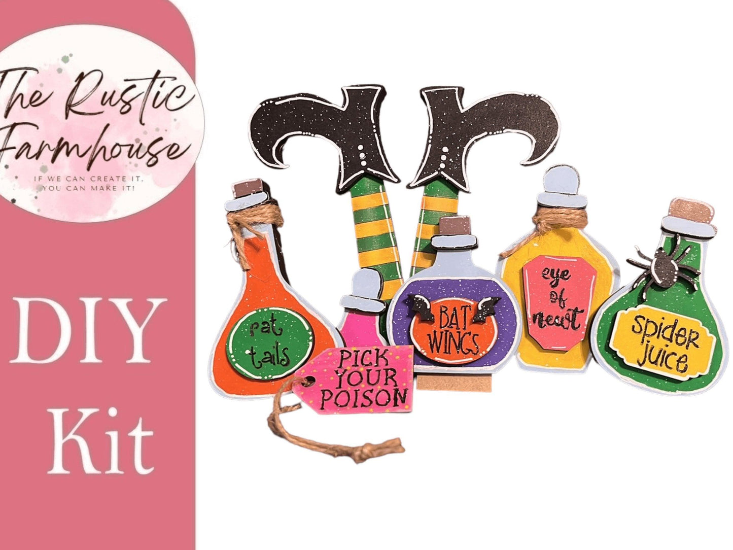 Witches Potion Insert for the Interchangeable Flower Basket - RusticFarmhouseDecor