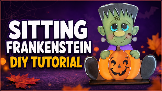 How to Paint Your DIY Sitting Frankenstein with Pumpkin – Halloween Tutorial