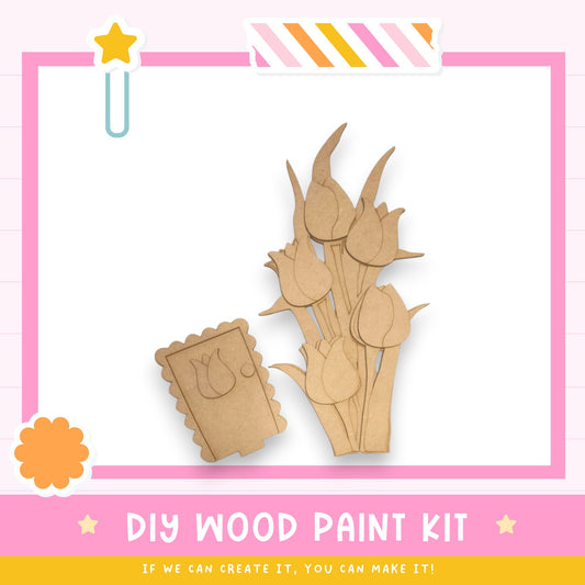 a picture of some flowers made out of wood