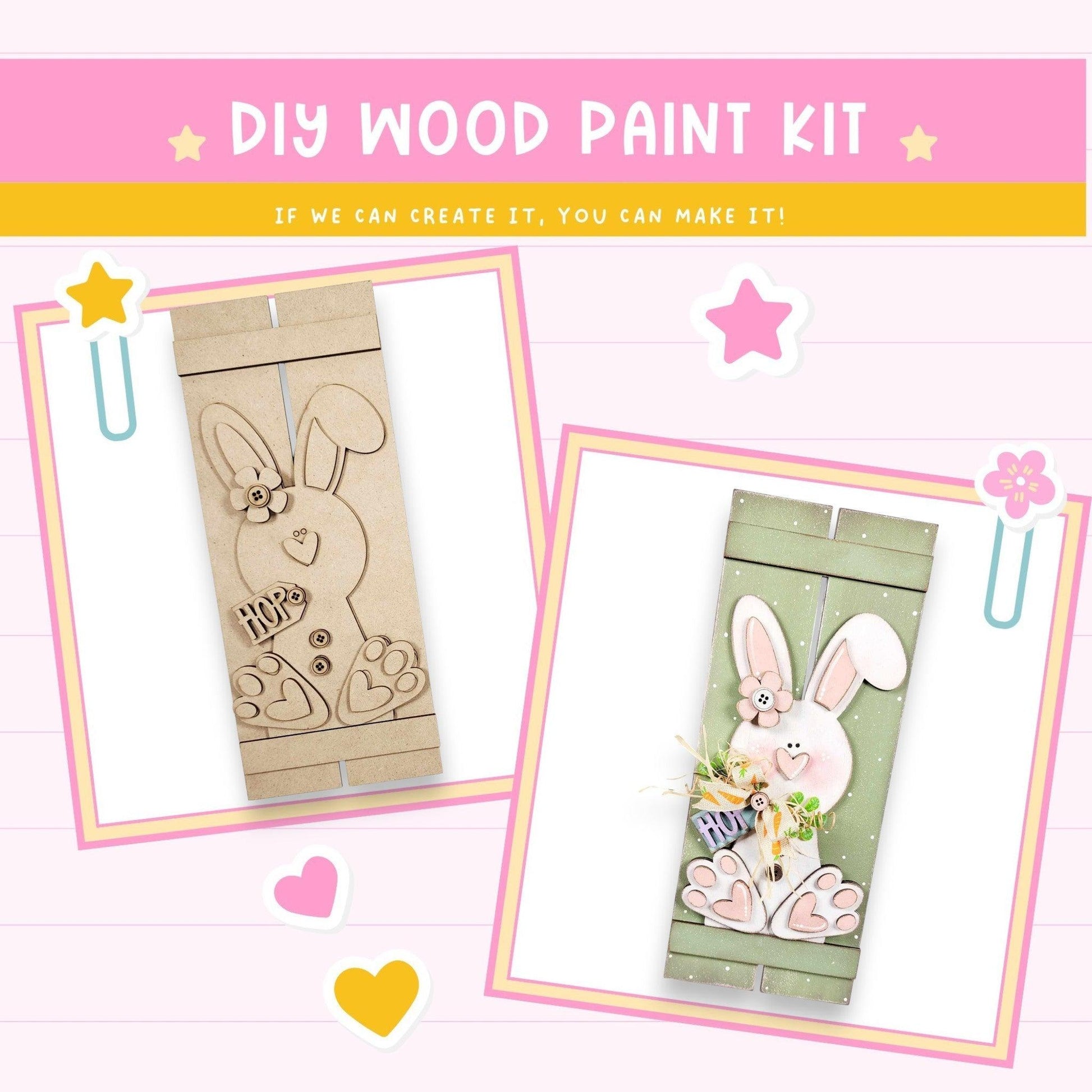 a picture of a wooden painting kit