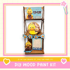a diy wood paint kit with a picture of a ducky