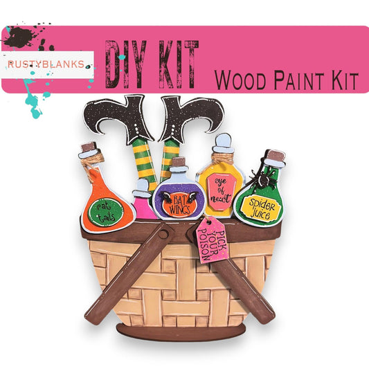 a picture of a wooden paint kit