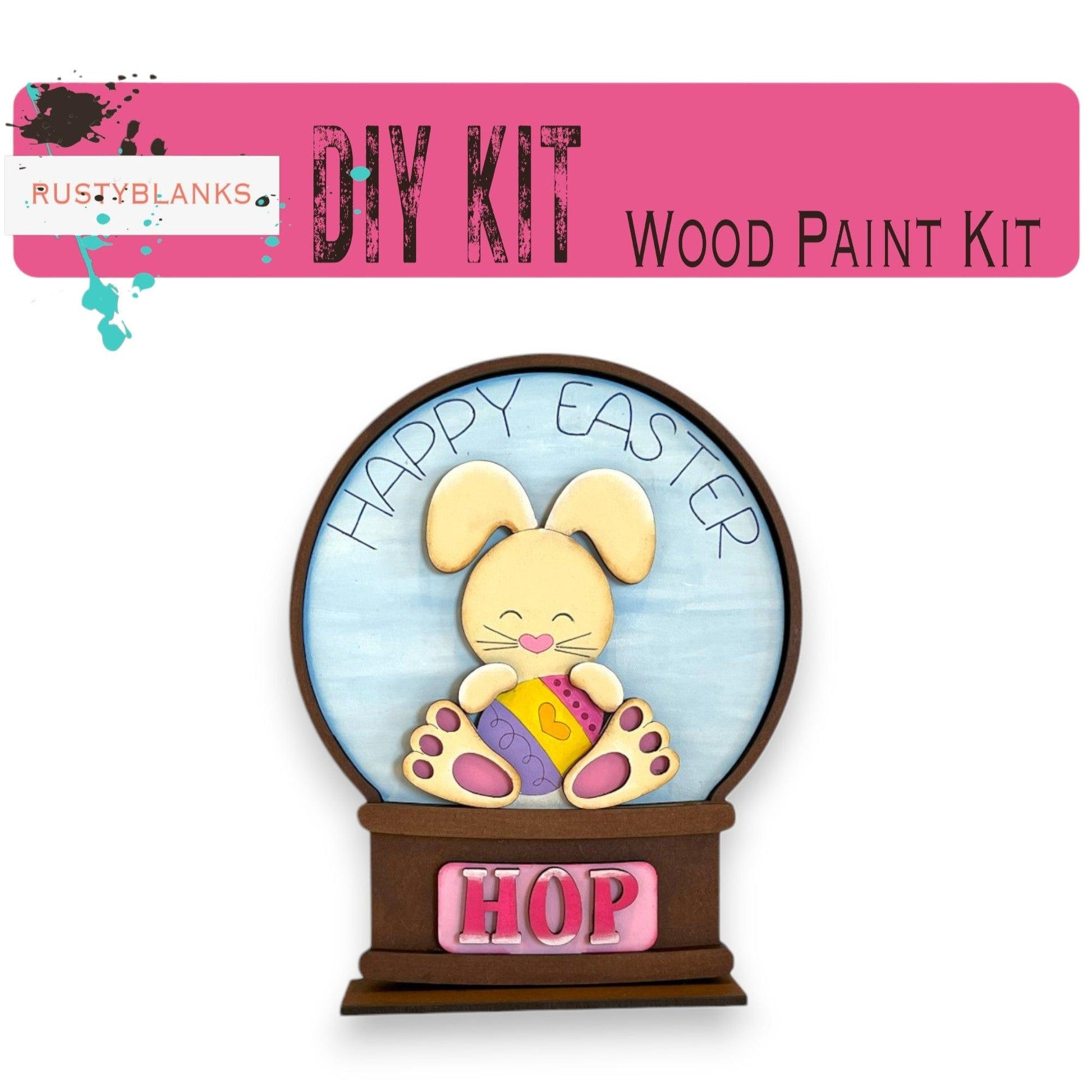 a picture of a wooden paint kit for a dog