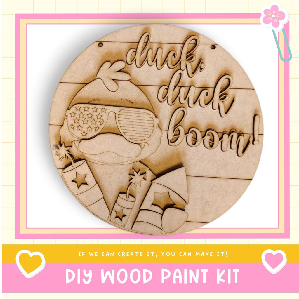 a picture of a wooden craft kit with a picture of a woman's face