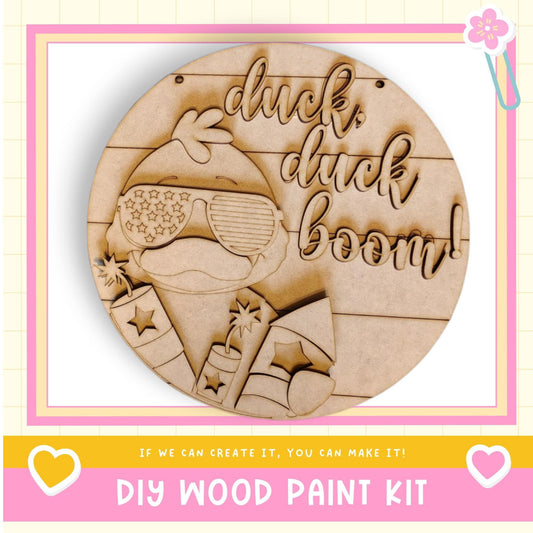 a picture of a wooden craft kit with a picture of a woman's face
