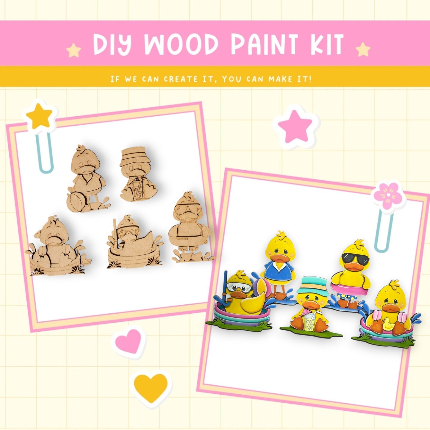 a picture of some wooden toys on a table
