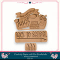 The image is a DIY kit for creating a "Back to School" sign, featuring a wooden cutout with the text "Back to School" and a bee. The kit includes a wooden stick figure and a wooden castle, which are used to create the sign. The kit is designed to encourage creativity and learning, as indicated by the "Read Learn Grow" banner and the "Back to School" message.