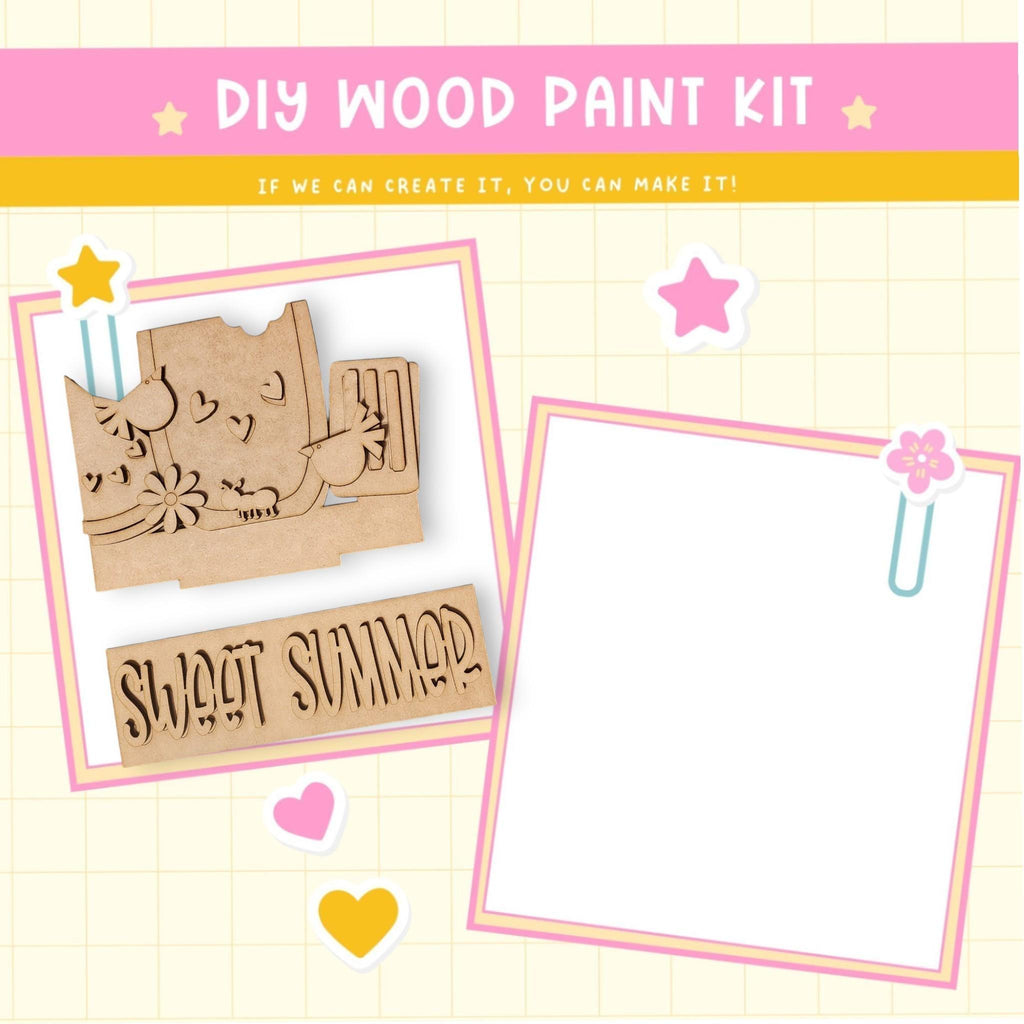 a craft kit with a picture of a cat