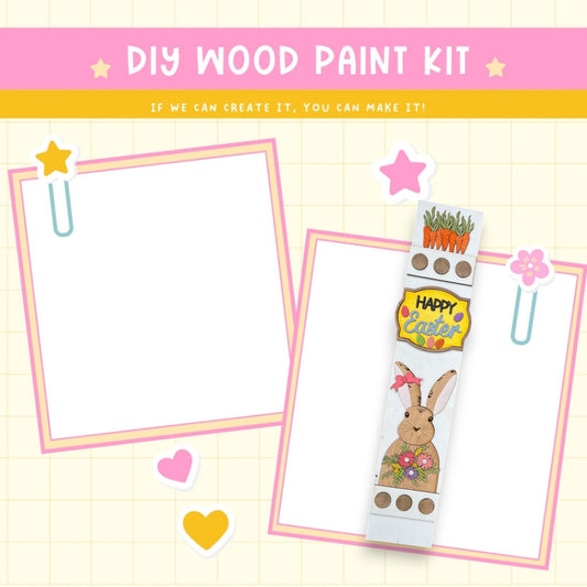 a picture frame with a picture of a bunny on it