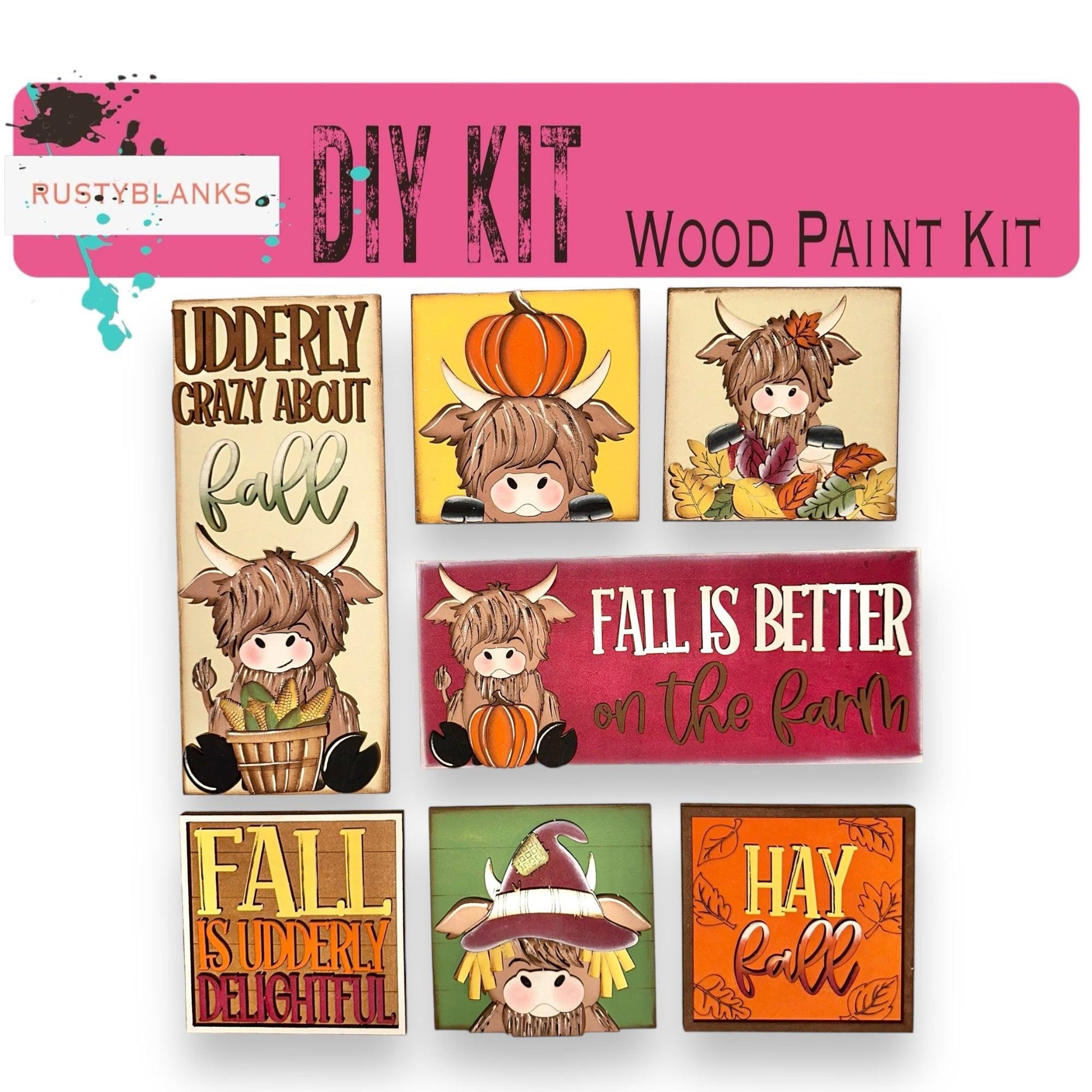 a wooden craft kit with a picture of a witch