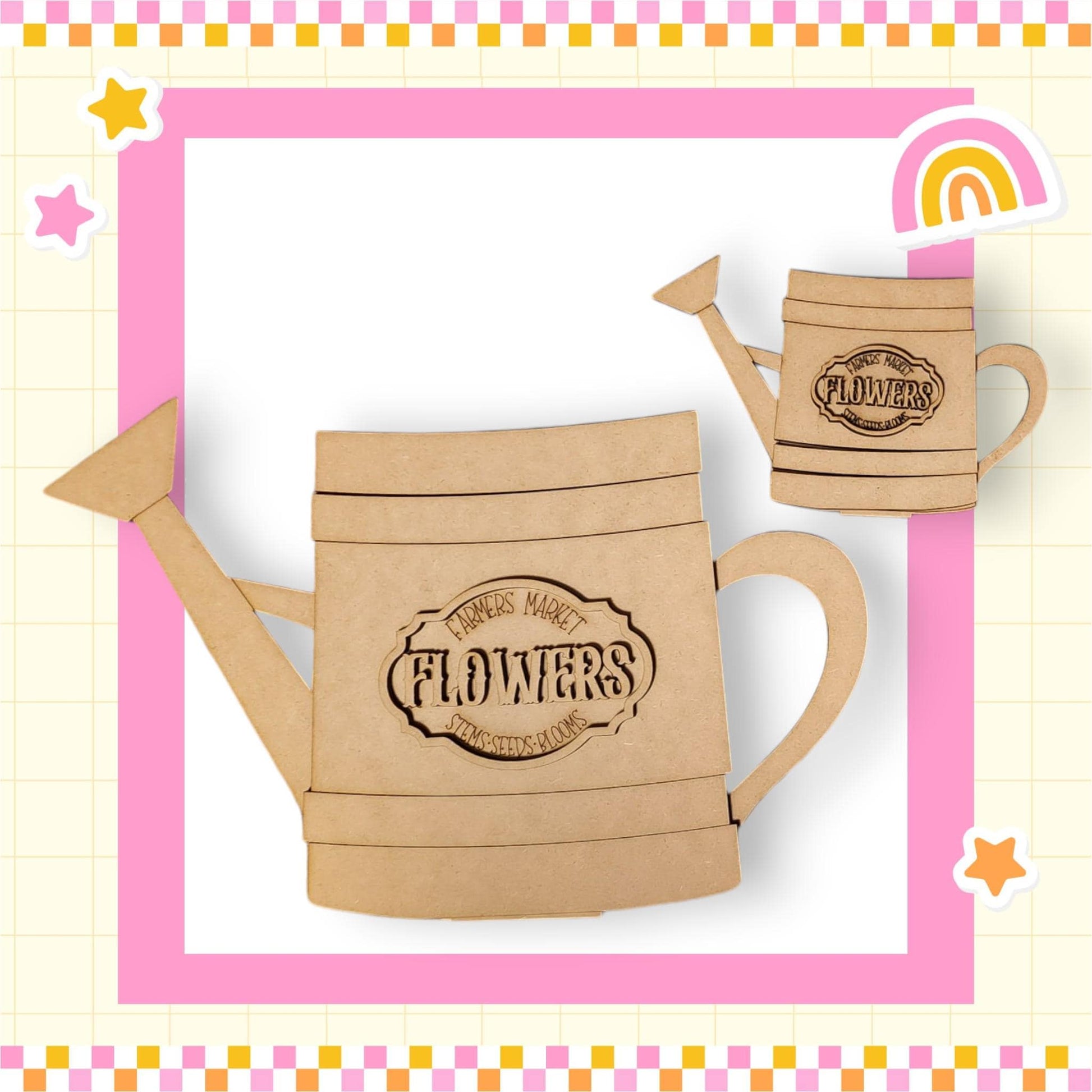 a coffee mug made out of cardboard with the words flowers on it