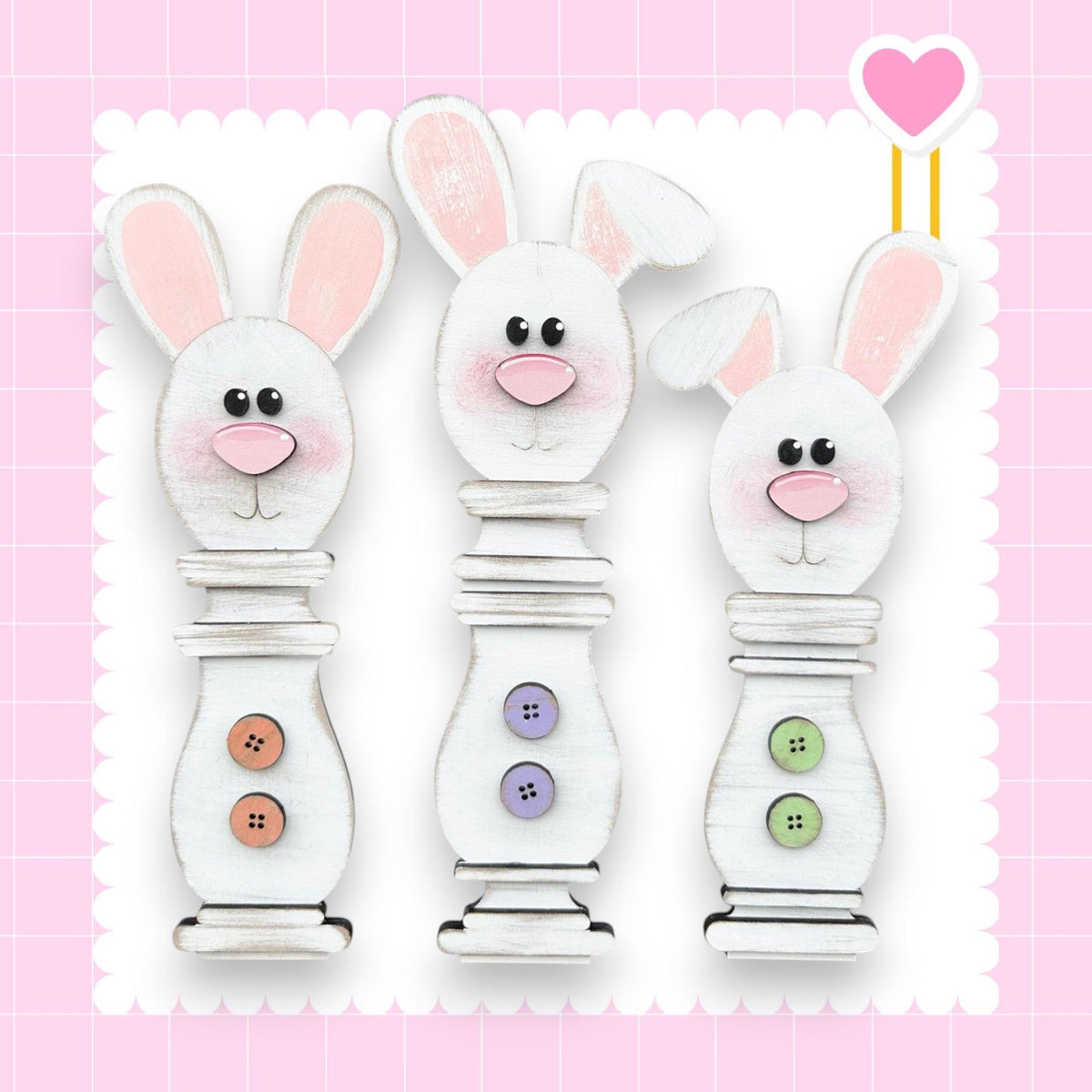 a couple of rabbits are standing next to each other