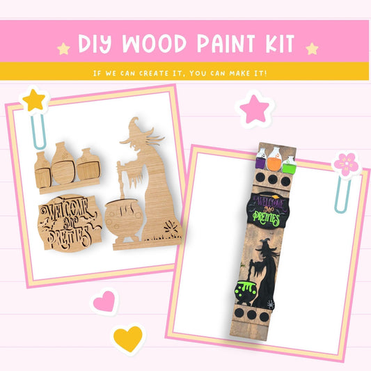 a wooden craft kit with a skateboard