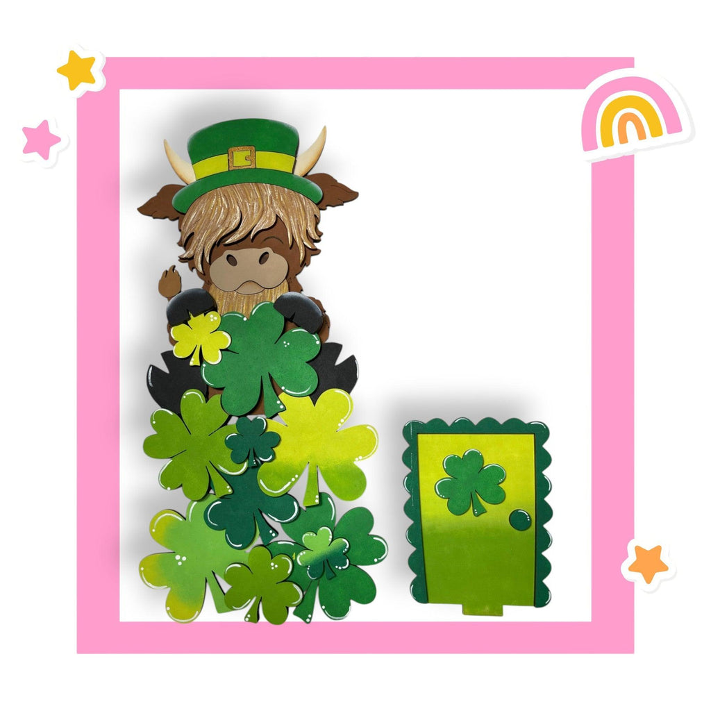 a st patrick's day card with a lepreti saint patrick's
