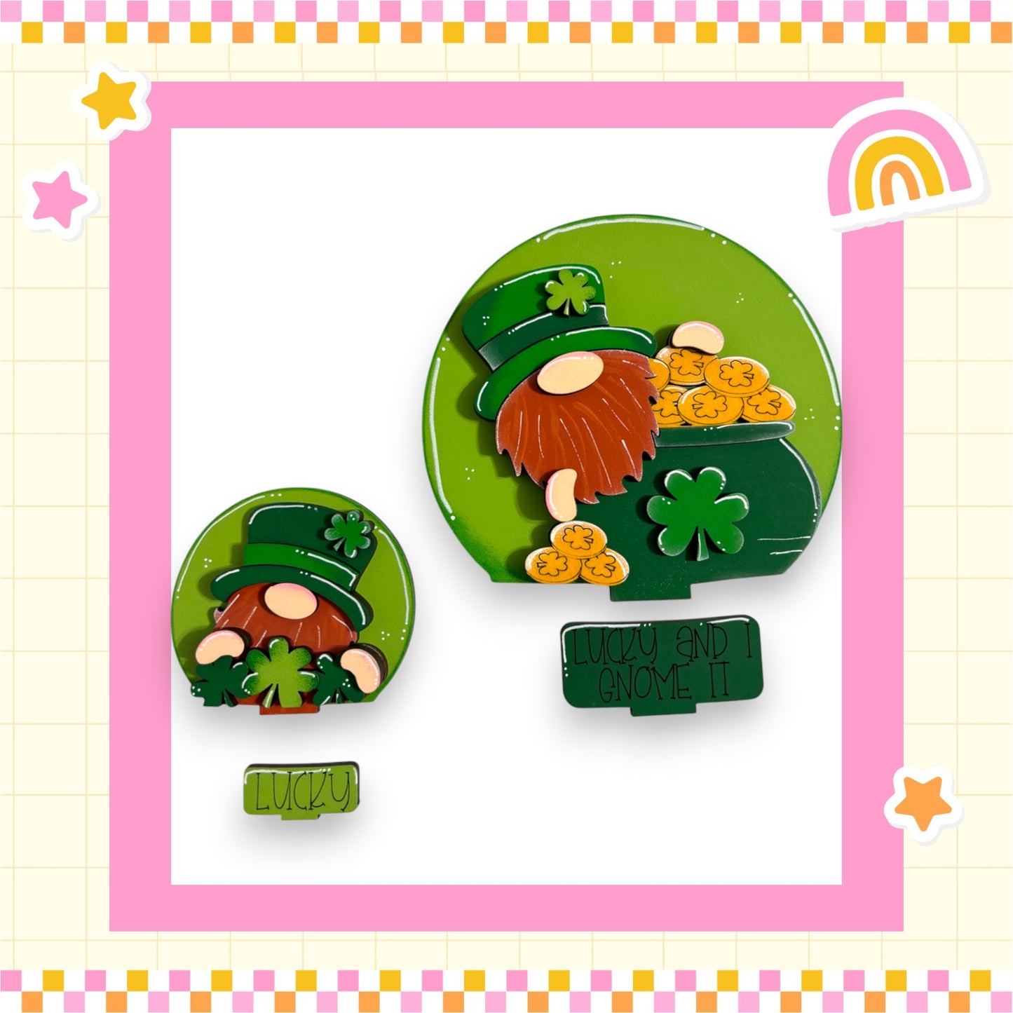 a st patrick's day brooch and pin set