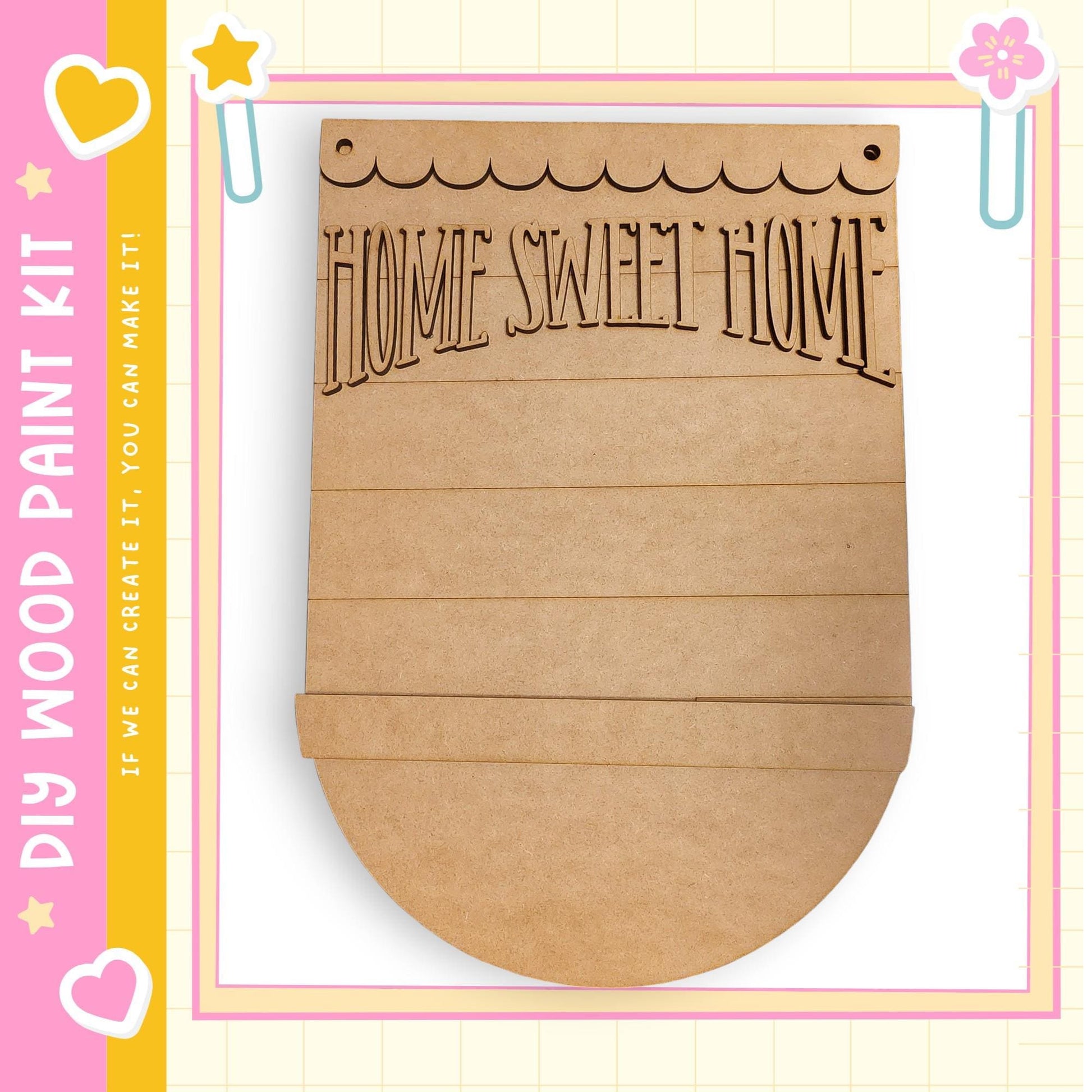 a wooden sign with the text "HOME SWEET HOME" carved into it.