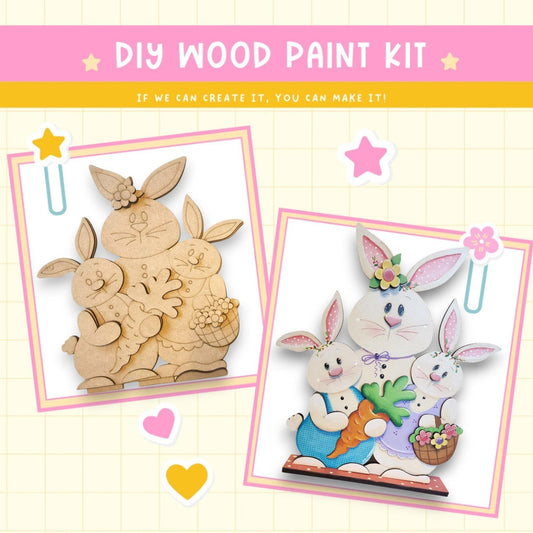 a couple of pictures of some wooden animals