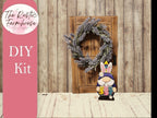 Bunny Peeps Gnome Shelf Sitter, DIY Easter Bunny Gnome kit, Tiered Tray Decor RusticFarmhouseDecor
