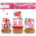 a picture of a wooden craft kit