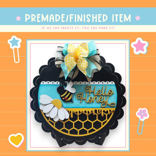 a card with a picture of a bee on it